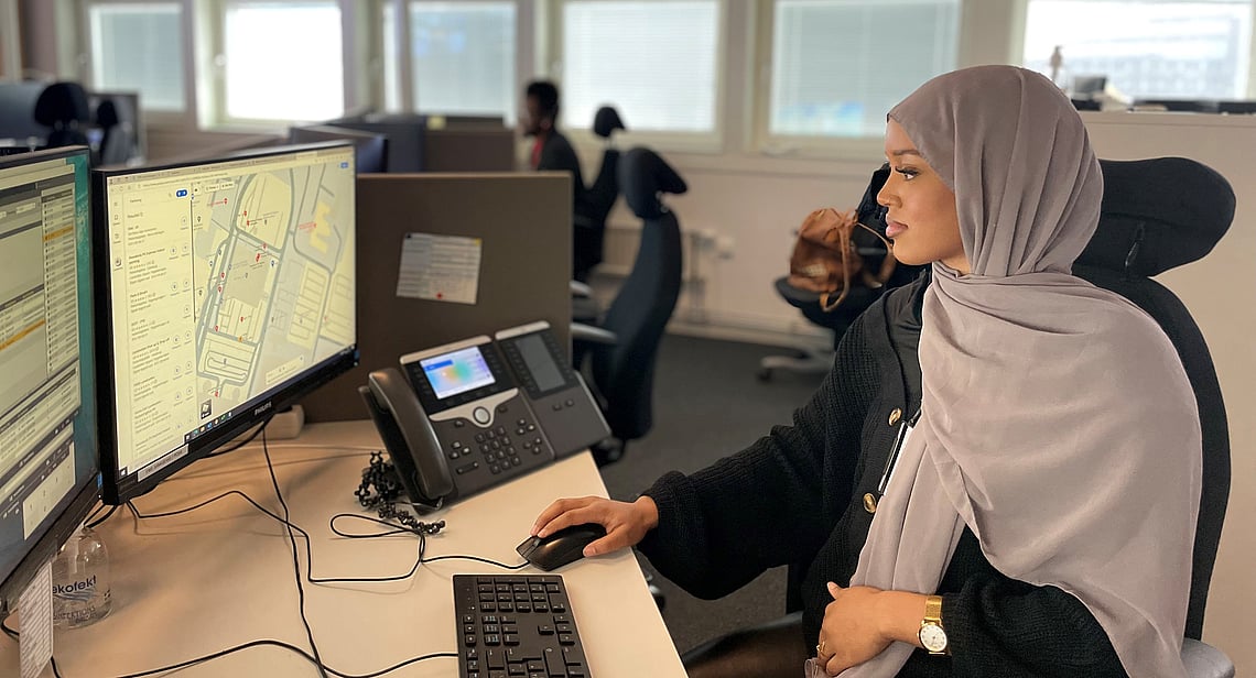 Najma på Contact center