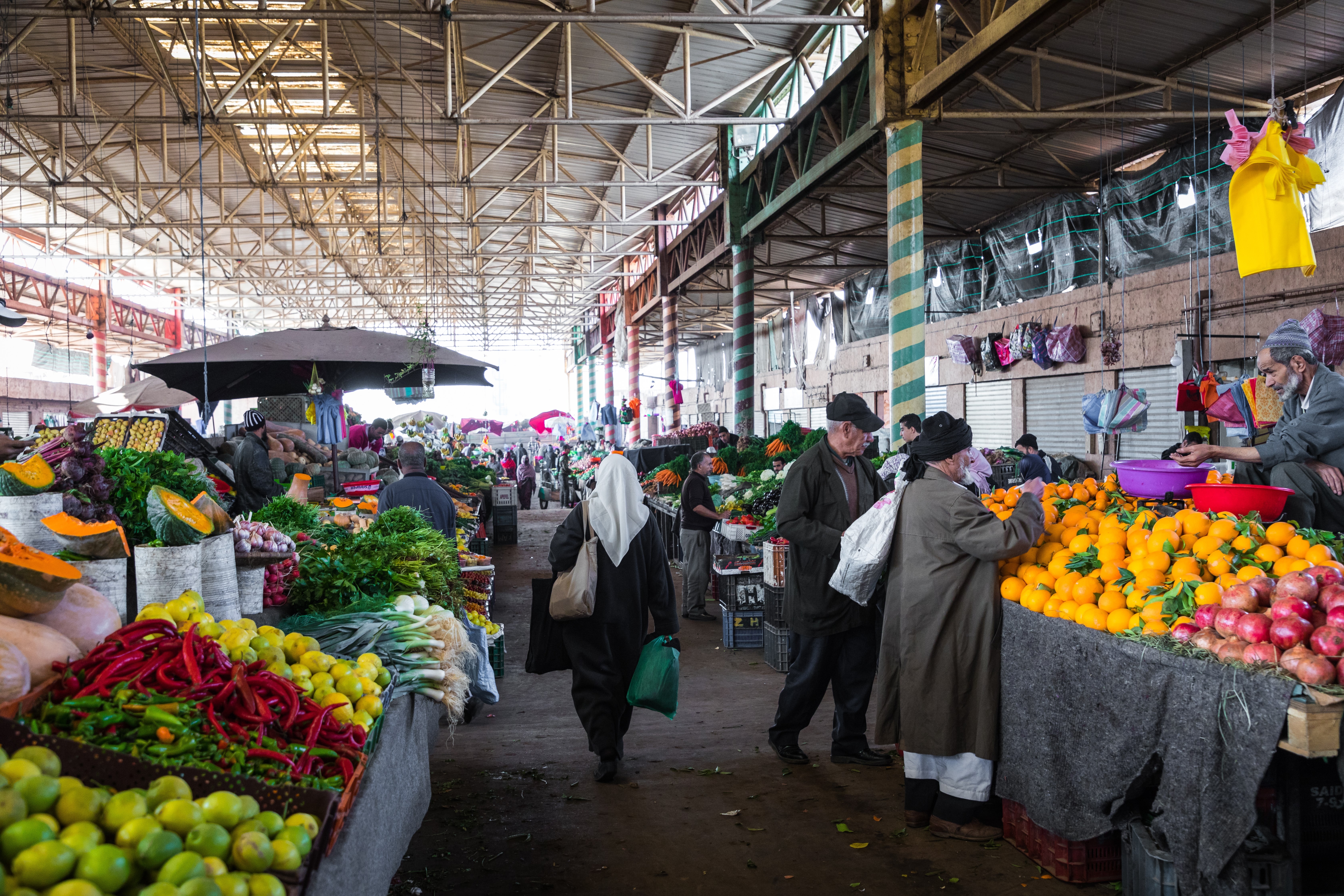 Souk El Had, in the centre of Agadir