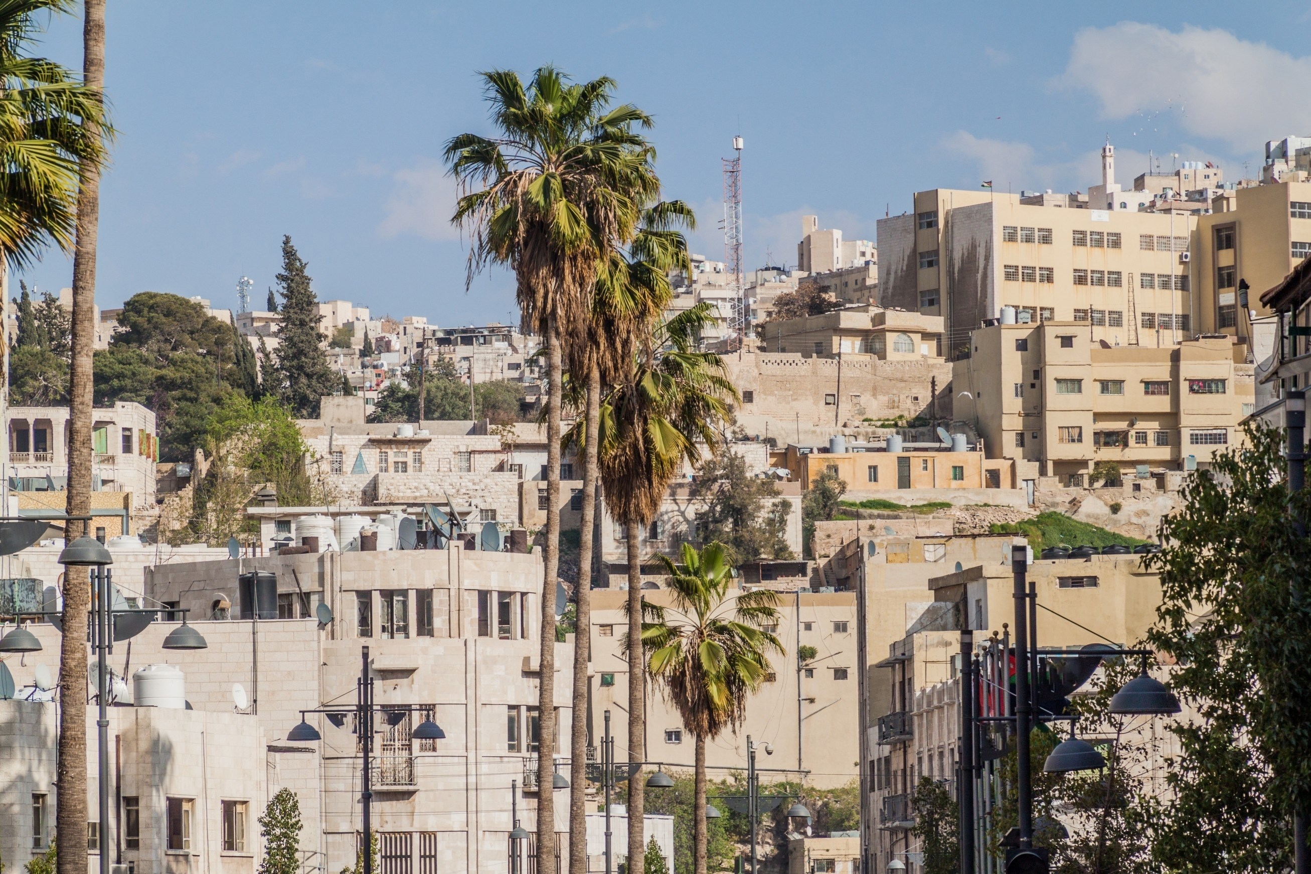 Skyline of Amman downtown, Jordan