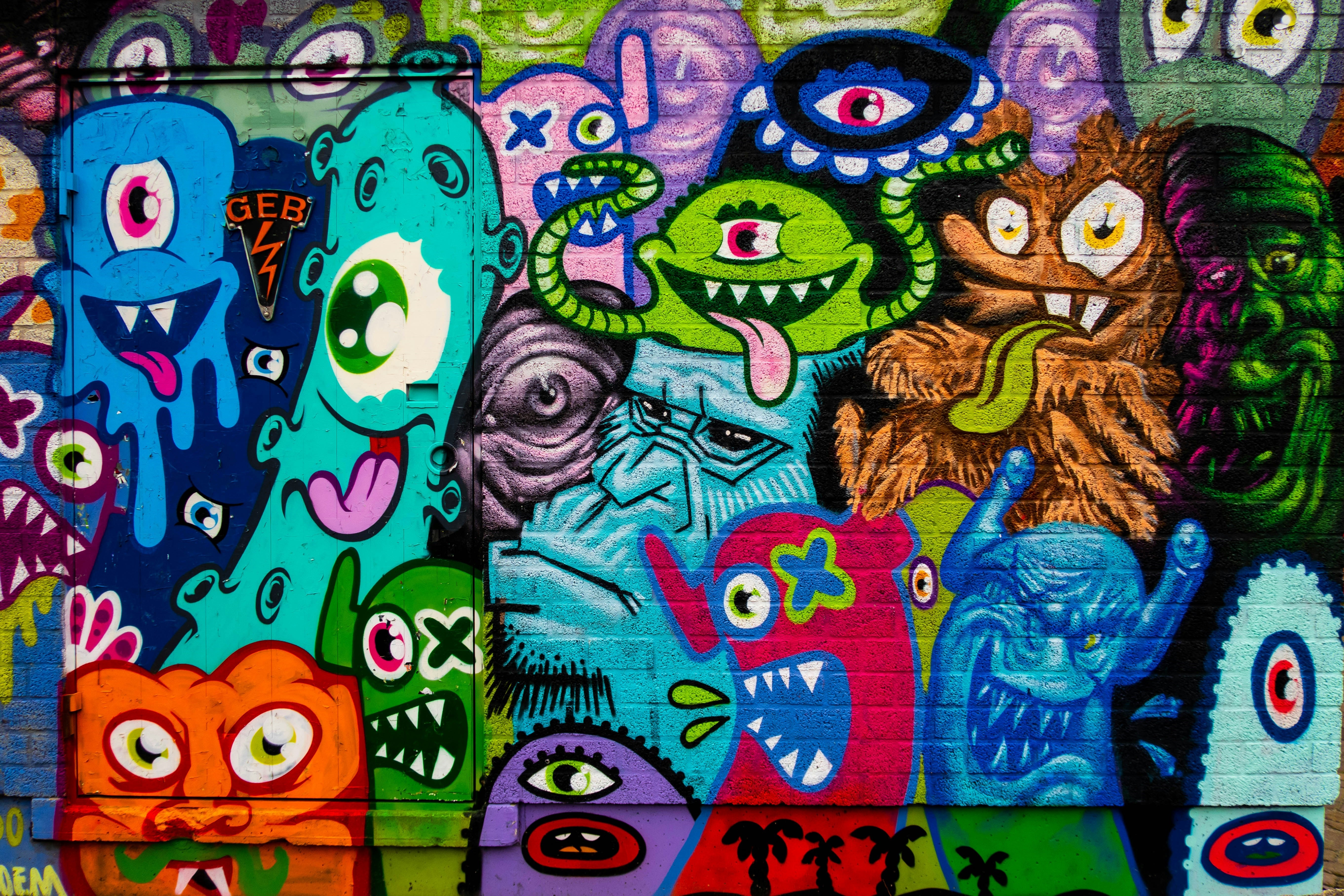 graffity on NDSM-Plein, Amsterdam