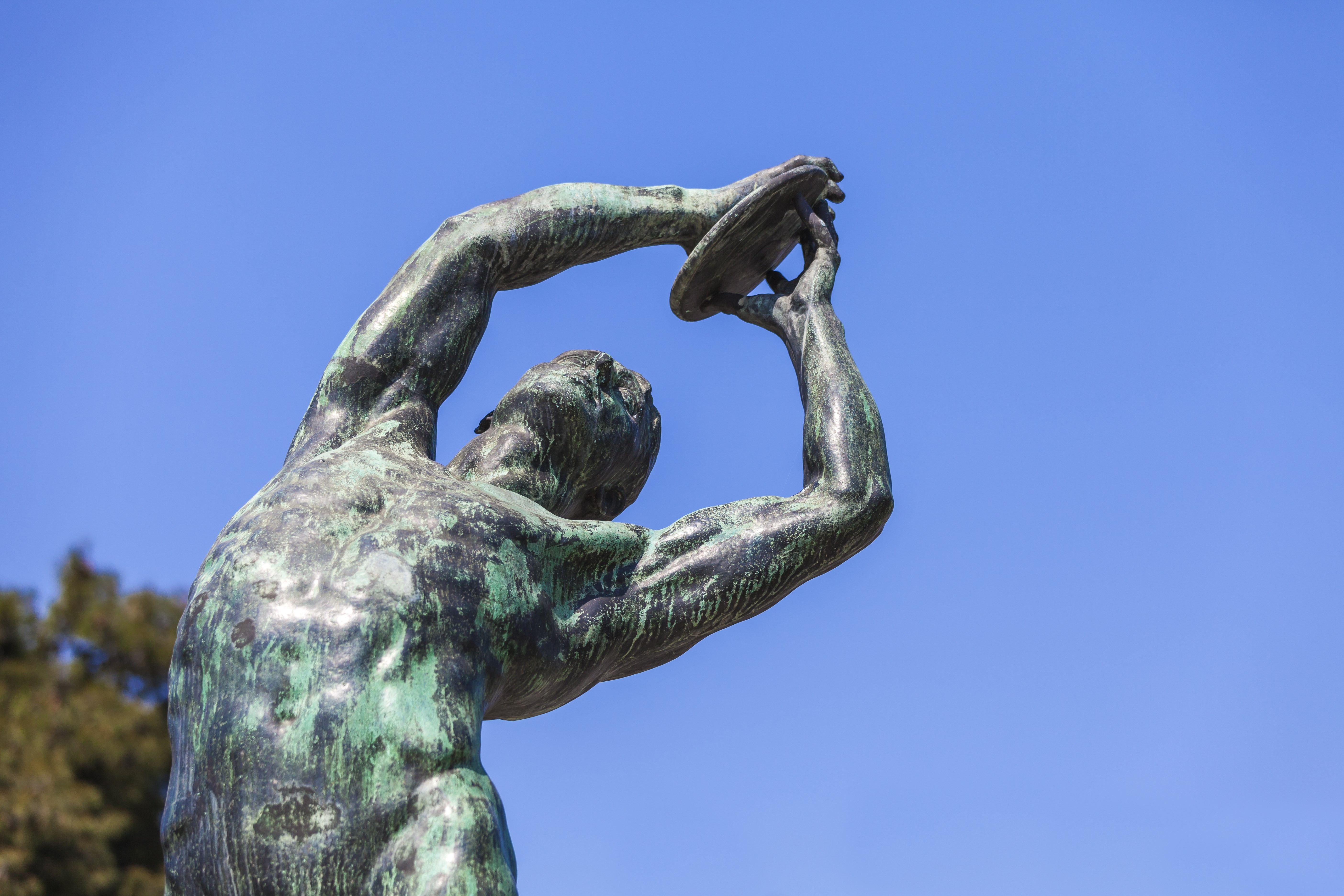 bronze discobolus from the Panathenaic Stadium in Athens (that hosted the first modern Olympic Games in 1896)