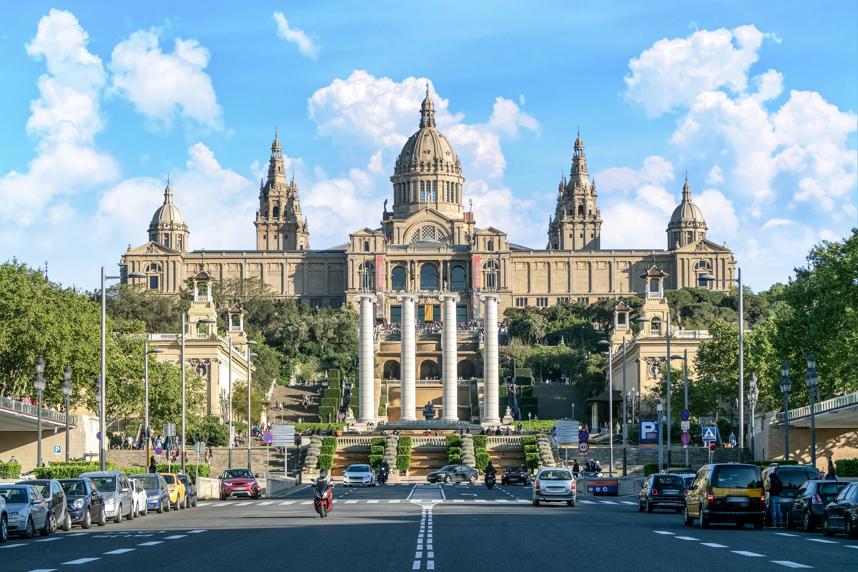 Barcelona National Museum (Museu Nacional d'Art de Catalunya) near Plaza de Espagna, Barcelona