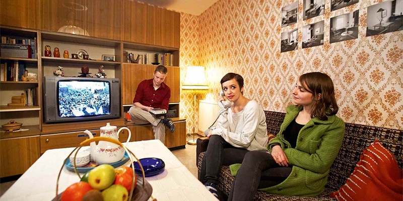 a recreation of an East German apartment in the DDR Museum, Berlin, Germany