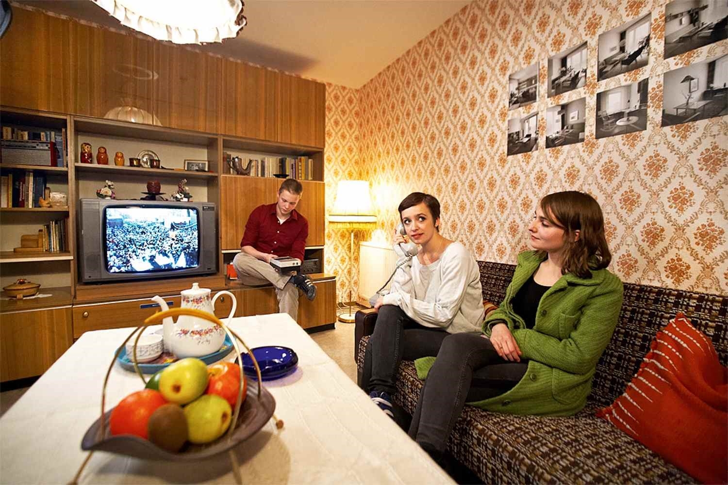 a recreation of an East German apartment in the DDR Museum, Berlin, Germany