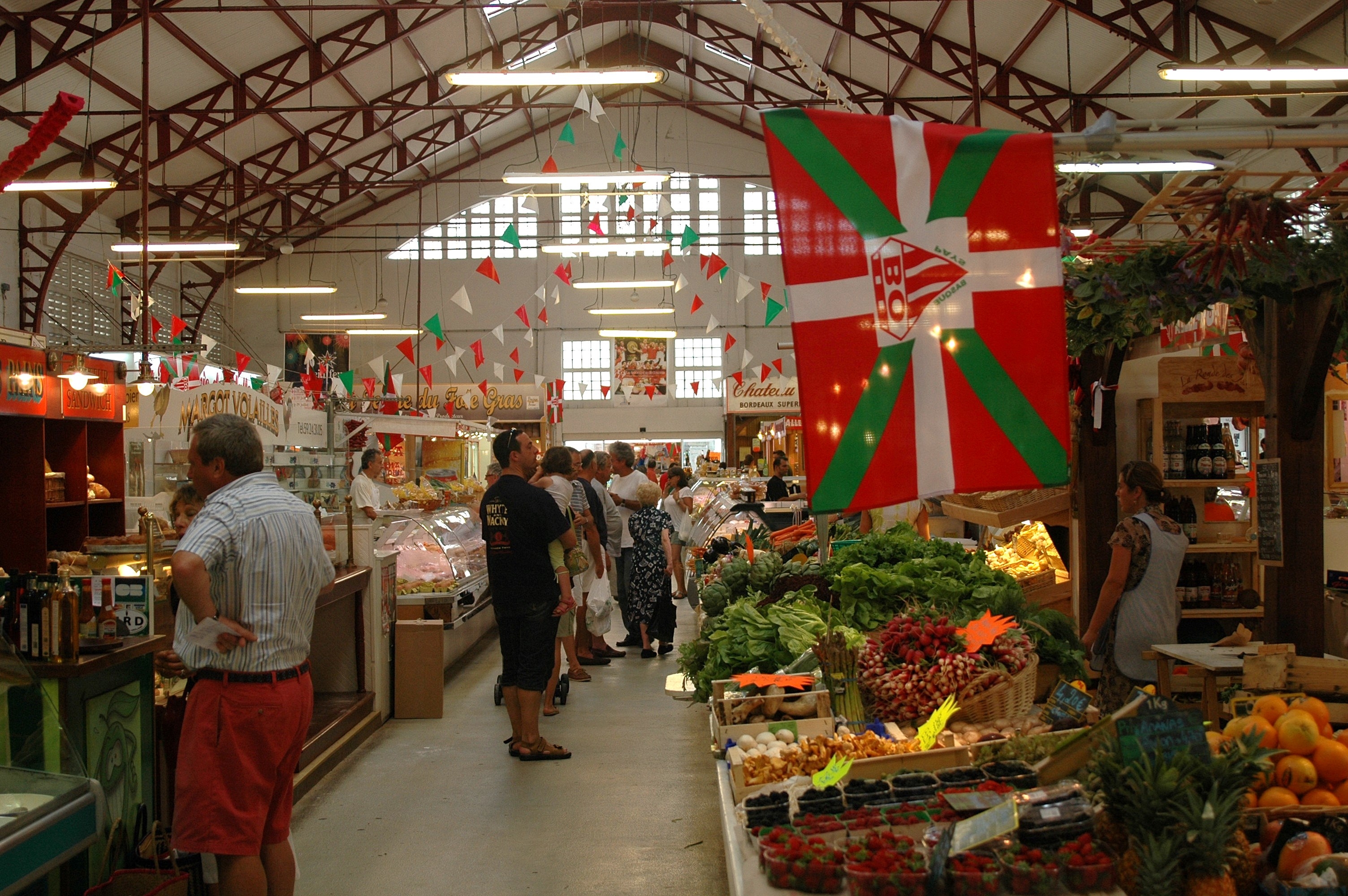 Les halles market in Biarritz