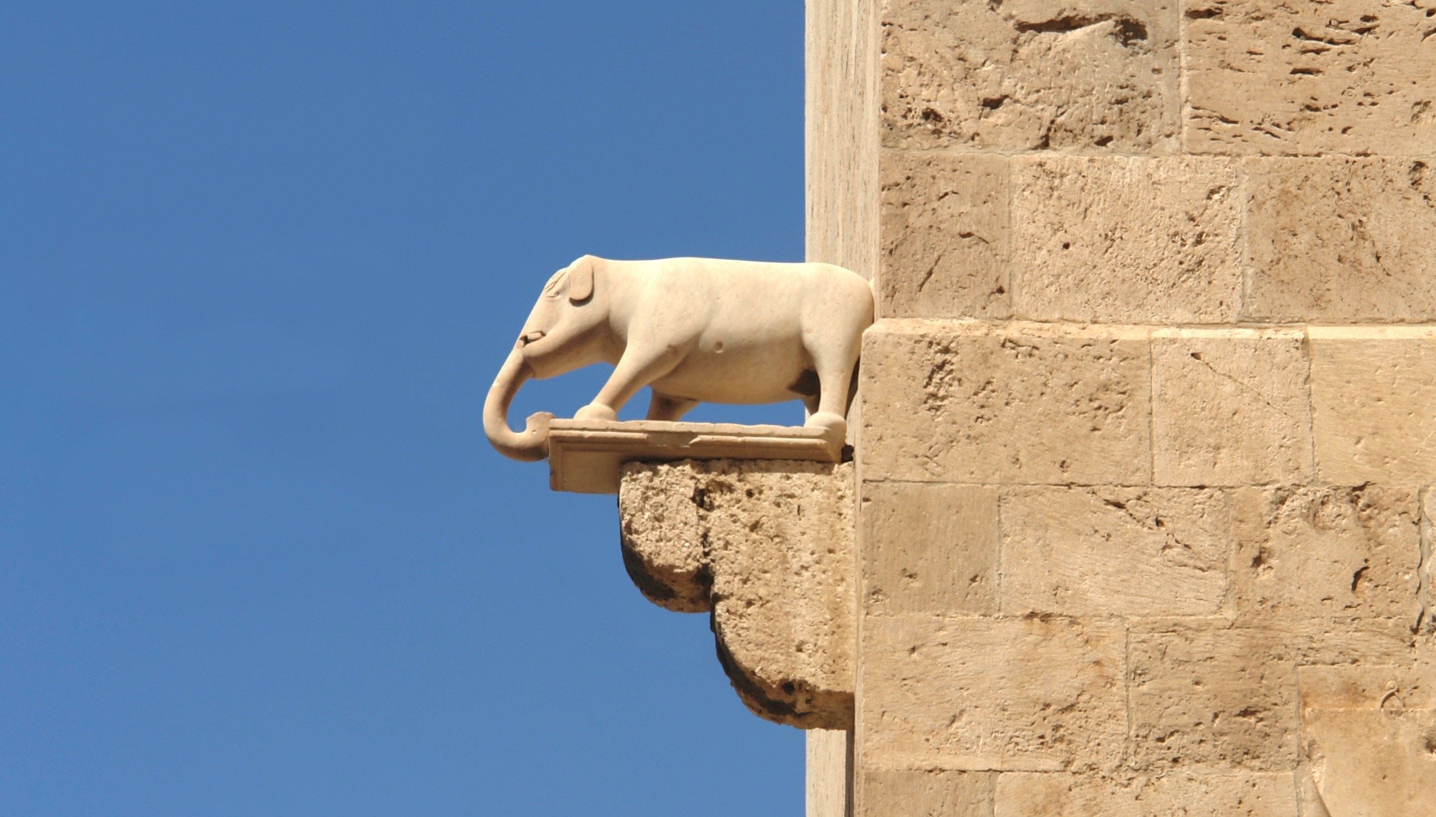 The Torre dell'Elefante or Tower of the Elephant  -  a medieval tower in Cagliari, southern Sardinia, Italy.