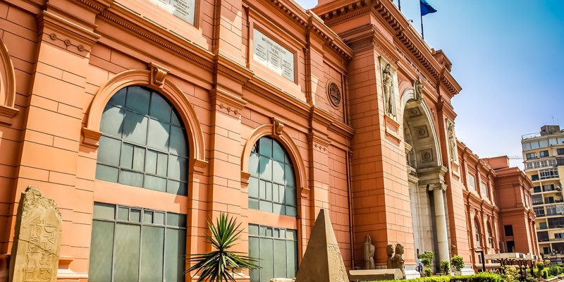 Cairo, the Egyptian Museum in Cairo, Egypt, Africa.