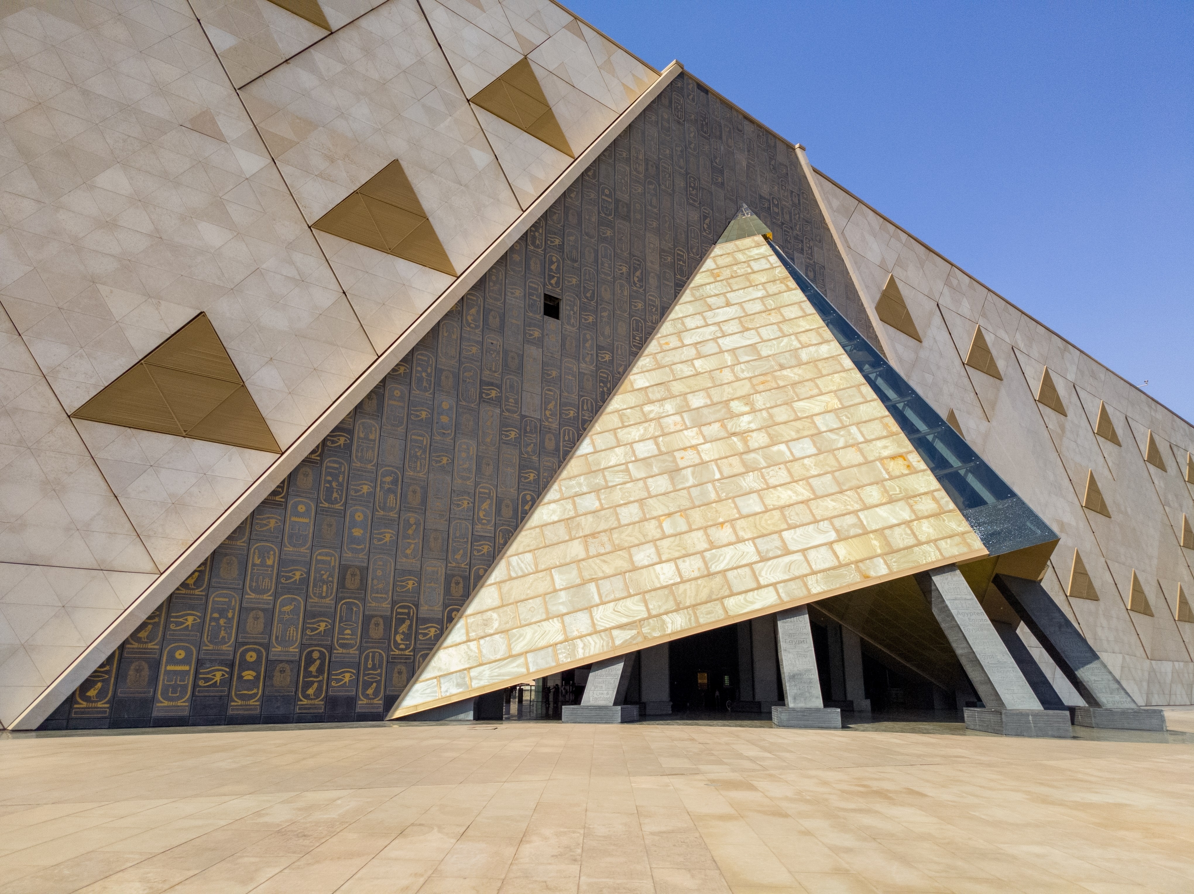 Largest Archaeological Exhibition in GEM Grand Egyptian Museum in Giza Egypt.
