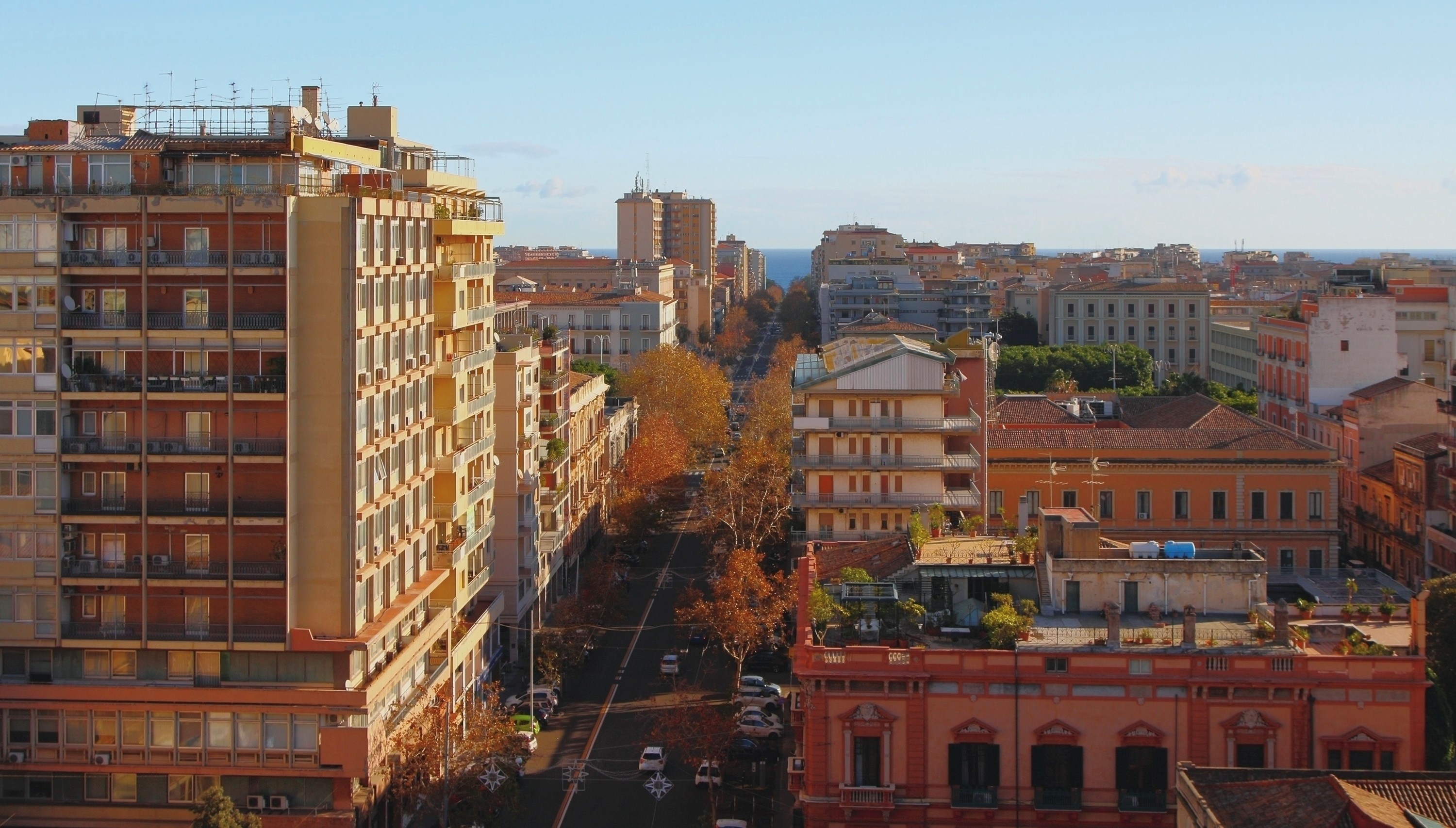 XX September Avenue and Corso Italia street. Catania, Sicily, Italy