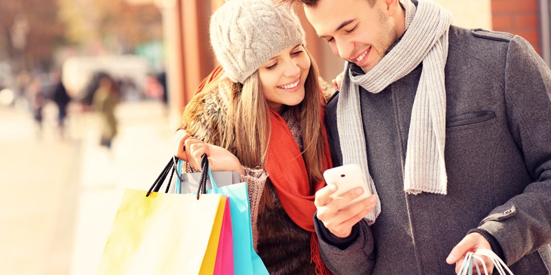 Couple shopping