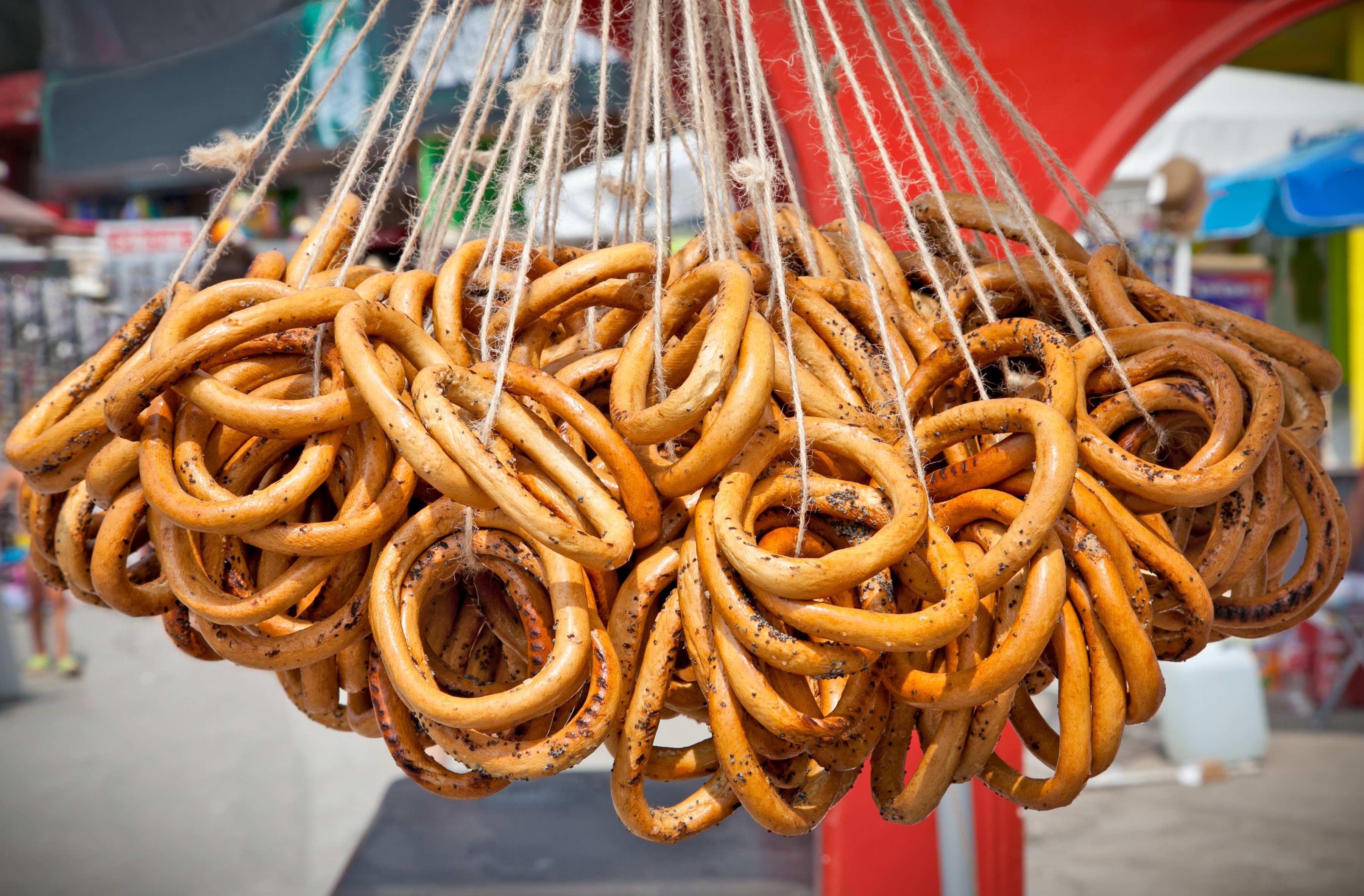 Bread rolls on slae Romania