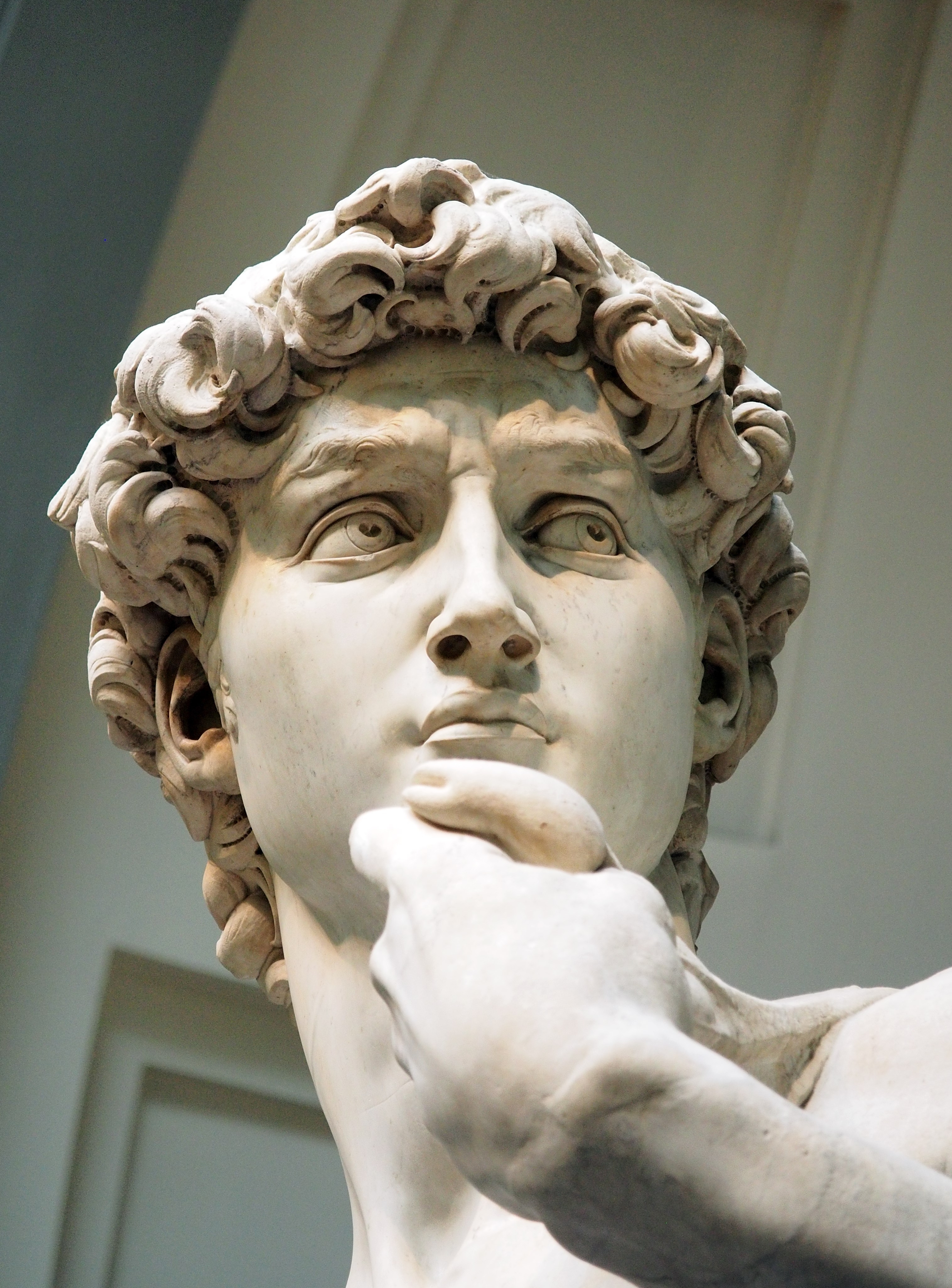 David Statue by Michelangelo, Florence, Italy in the Galleria dell'Accademia.