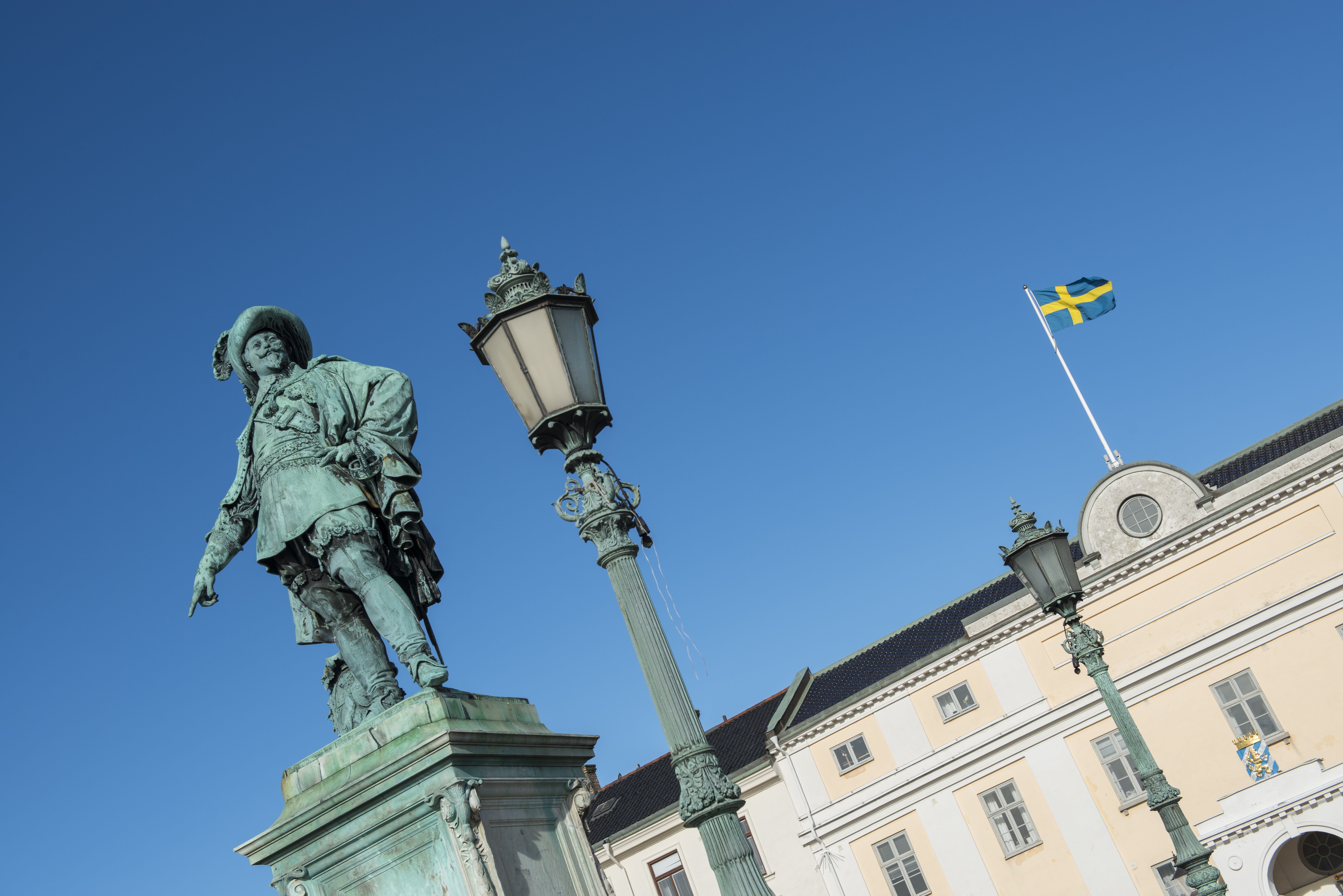 Statue of King Gustav Adolf II in the centre of Gothenburg, Sweden