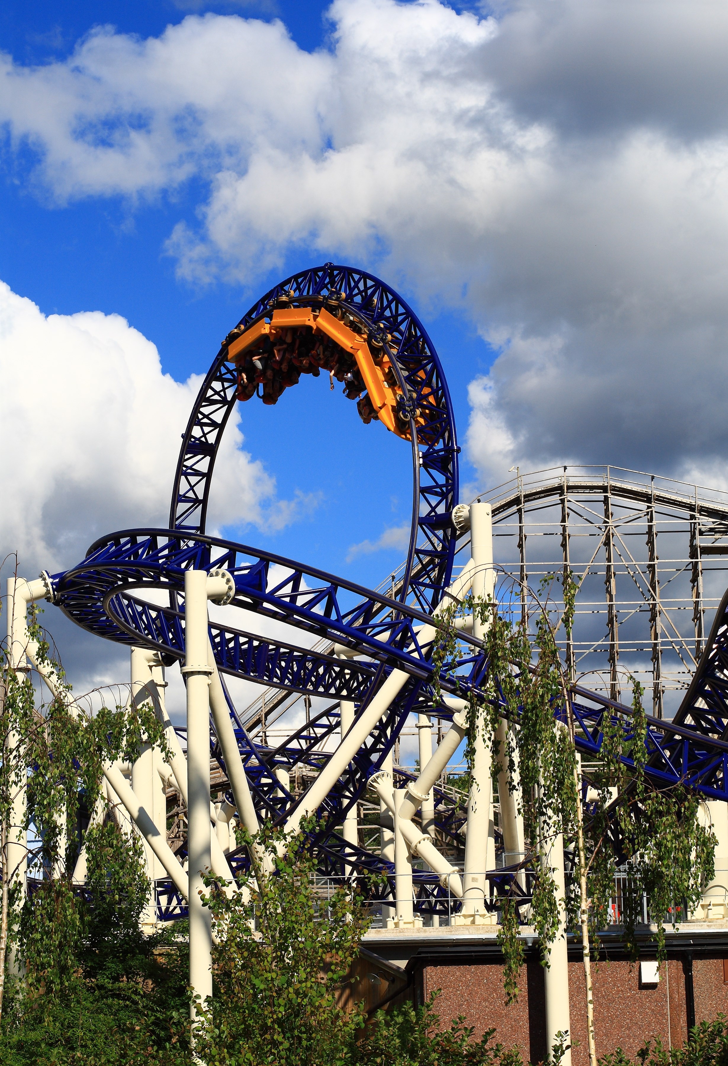 roller coaster in an amusement park in Scandinavia, Liseberg