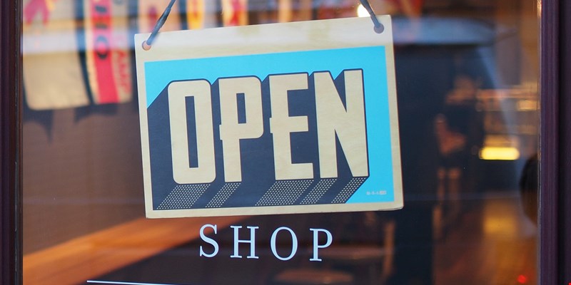 Open shop sign