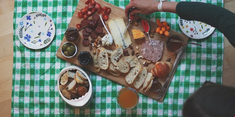 charcuterie spread