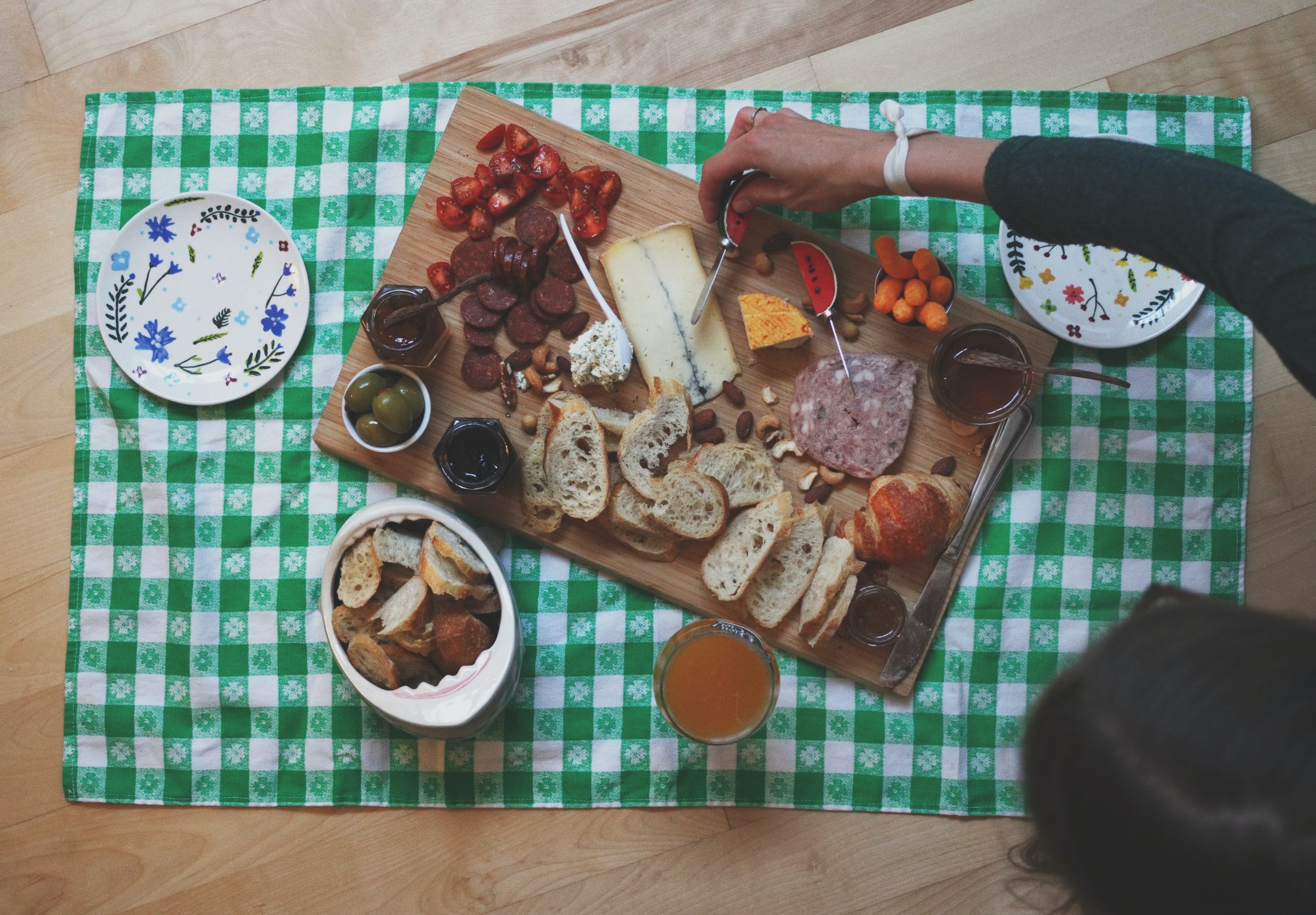 charcuterie spread