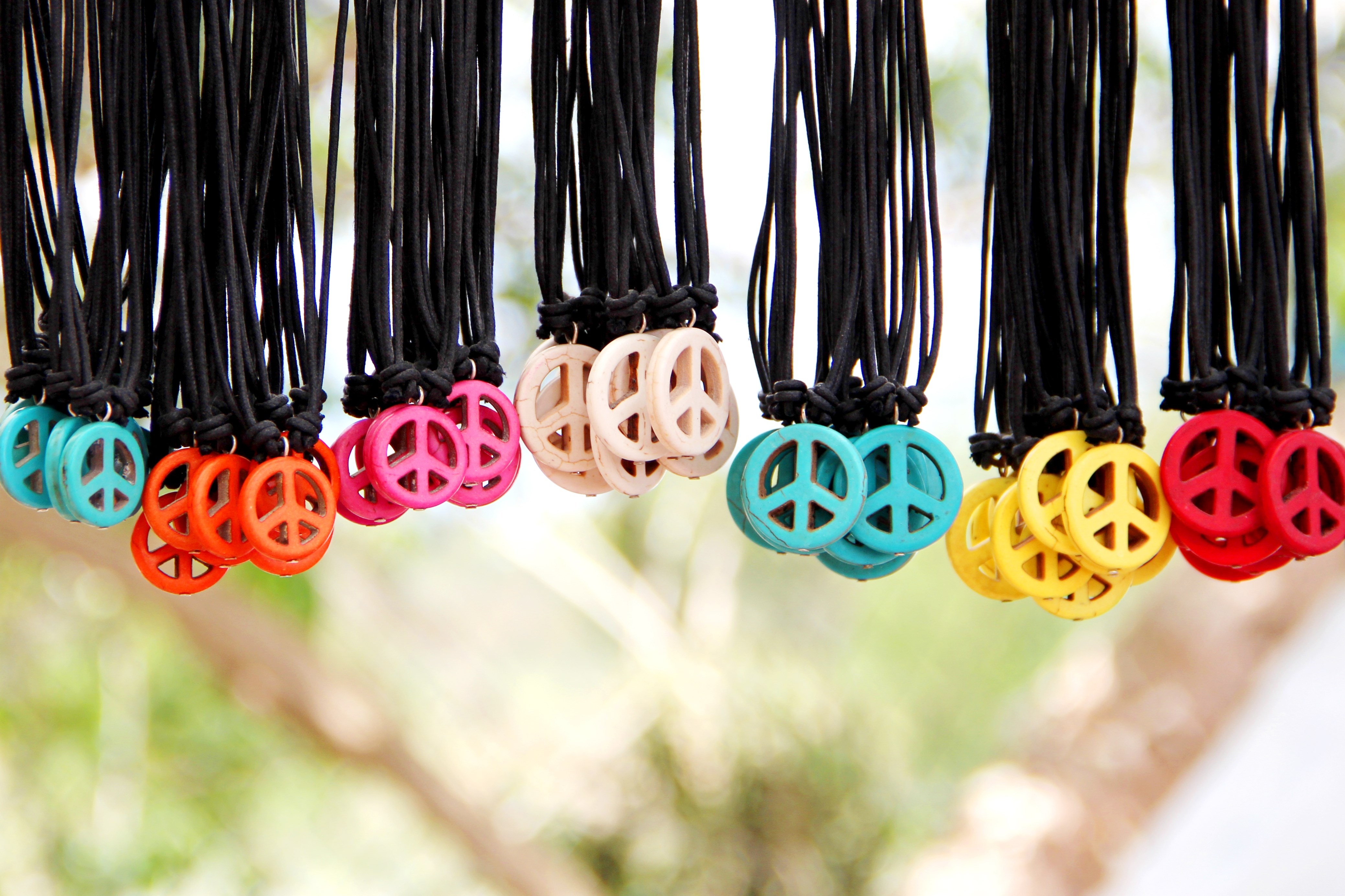 Peace necklace, Ibiza Spain