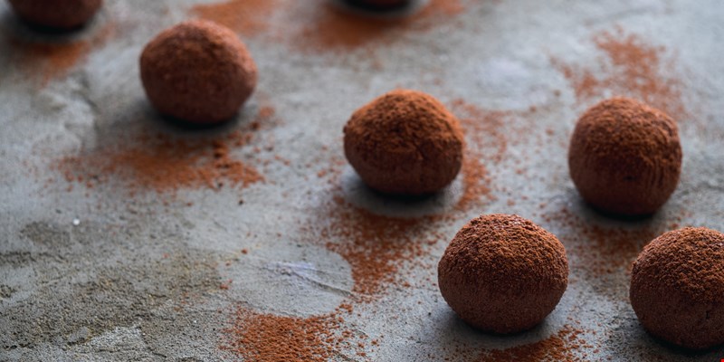 chocolate balls cocoa