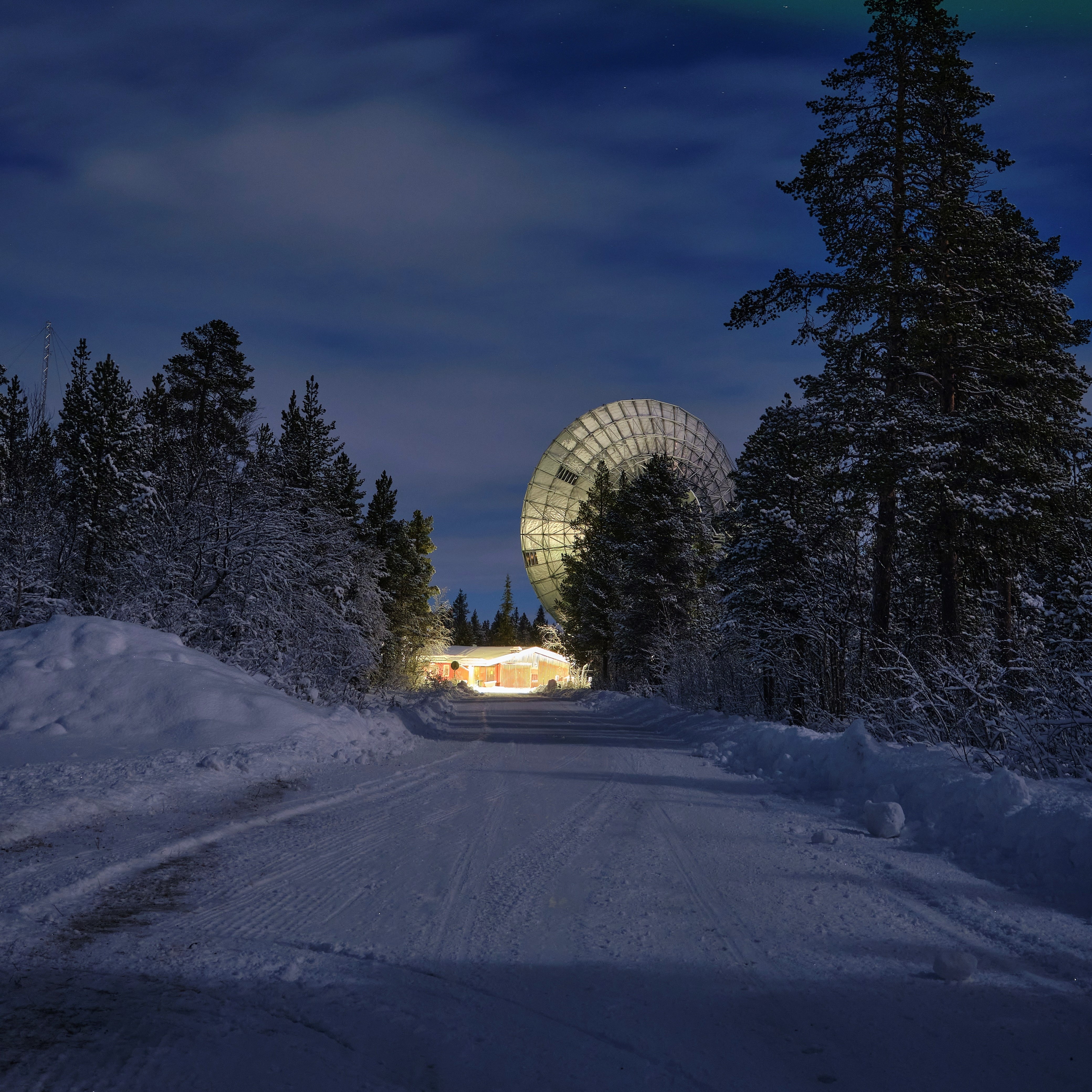 parabolic antena, Esrange Sweden