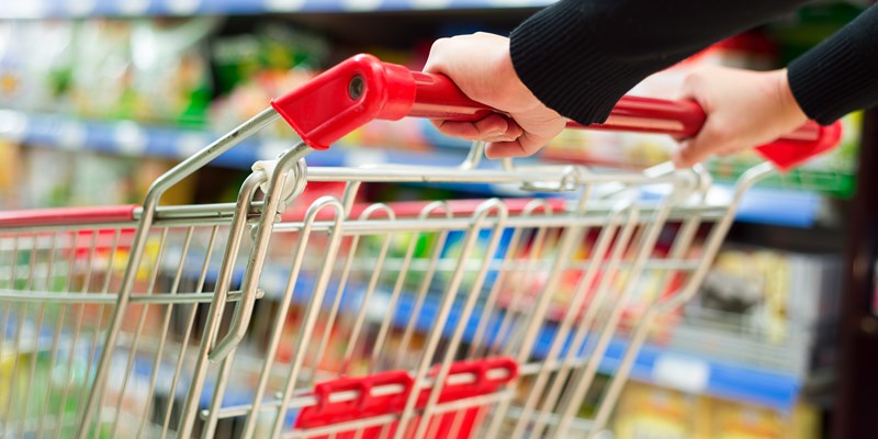 Woman in a grocery store