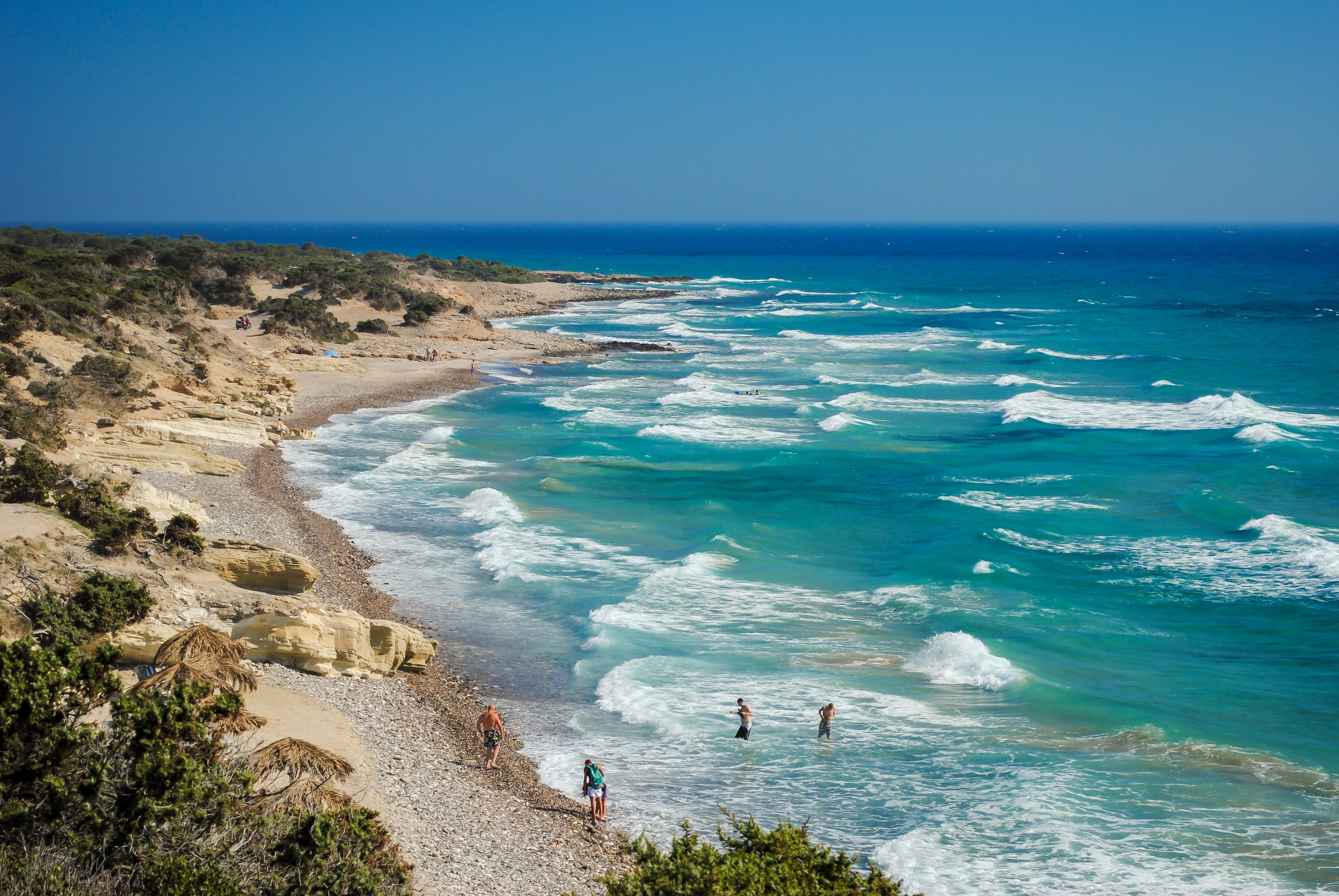 Agios Theologos beach in Kos island Greece