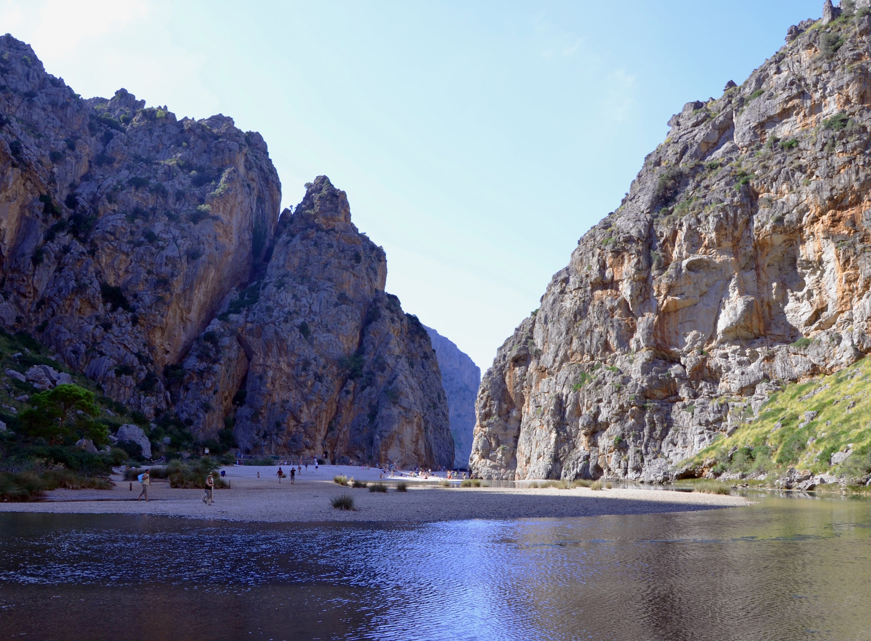 Beautiful bay in Torrent de Pareis, North of Mallorca,Europe