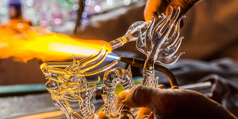 Glass blowing
