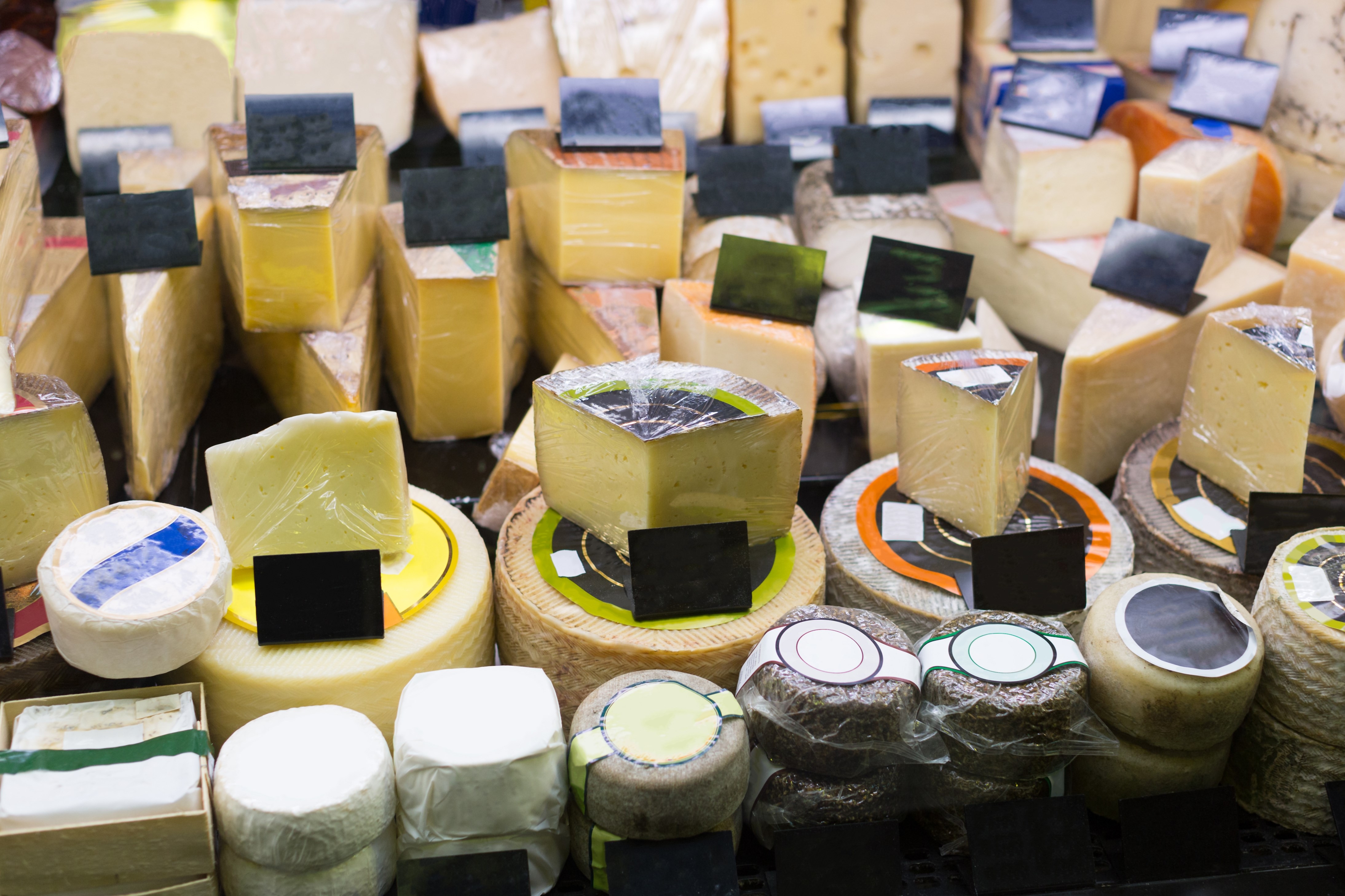 Cheese at market