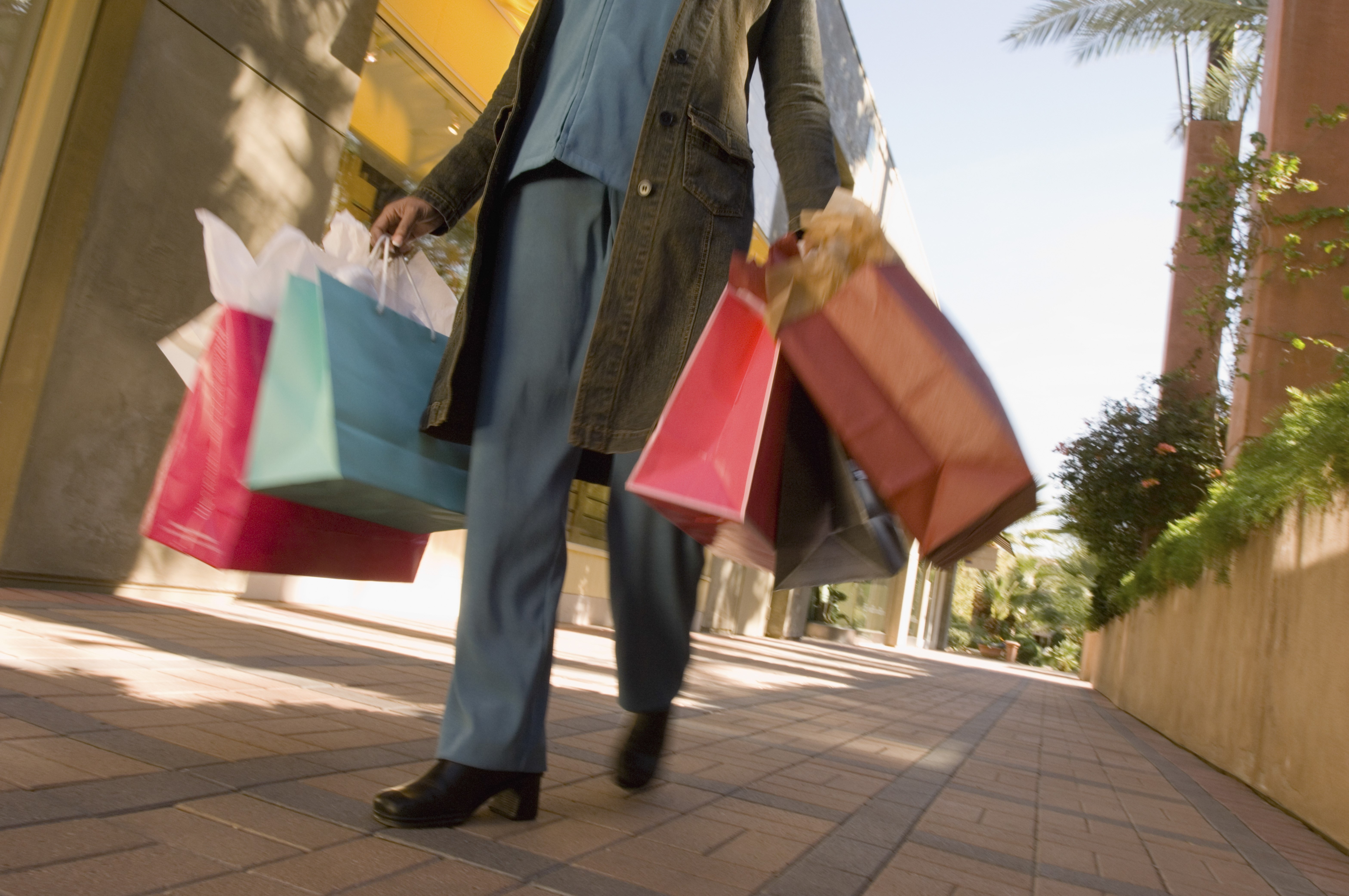 Man with shopping bags
