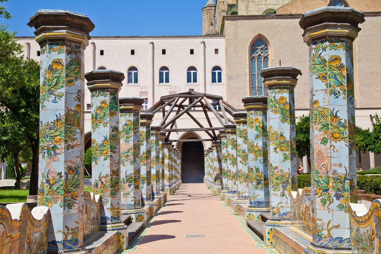 Santa Chiara is a religious complex in Naples, southern Italy, that includes the Church of Santa Chiara and a monastery