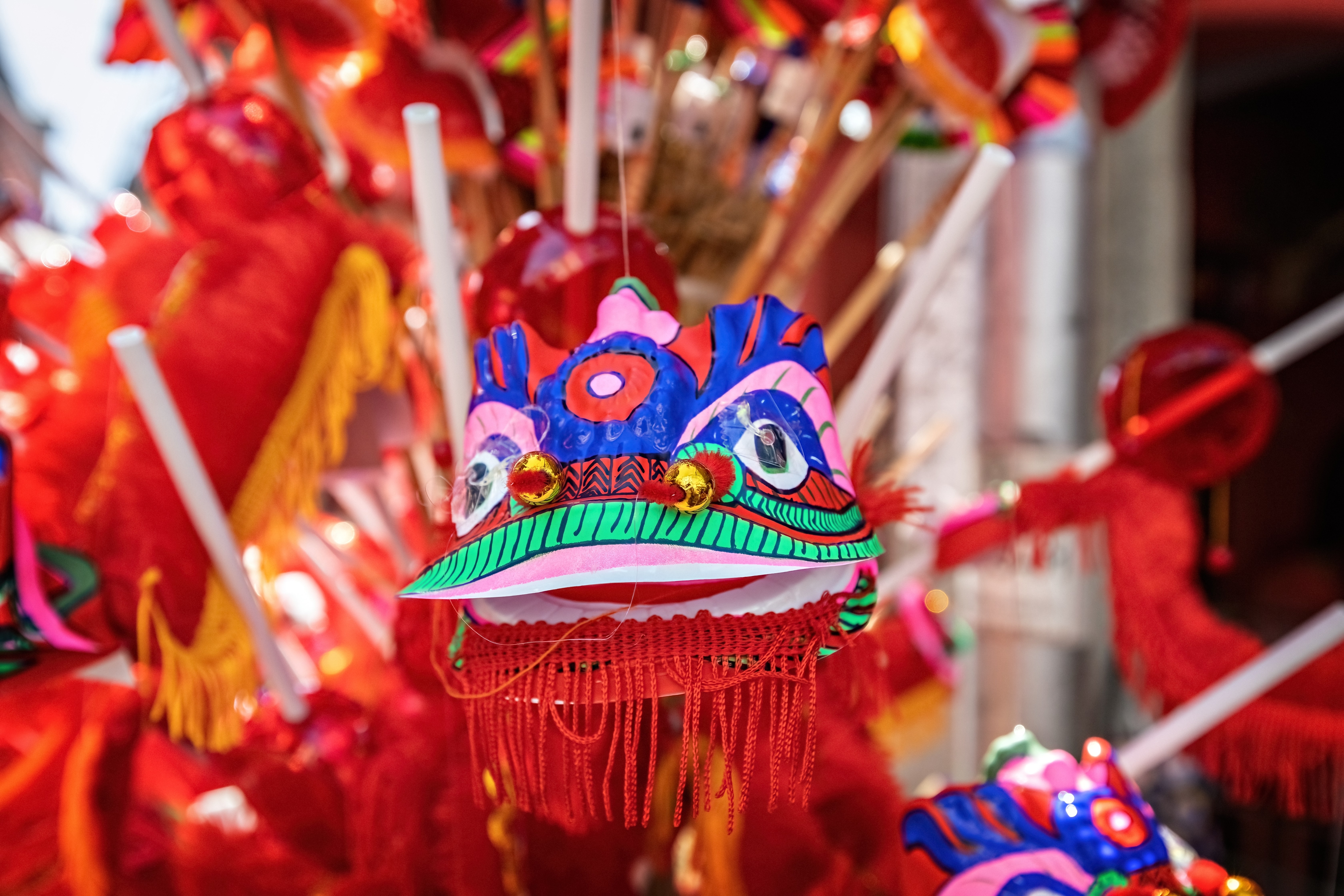 Dragon head decoration for the Chinese New year