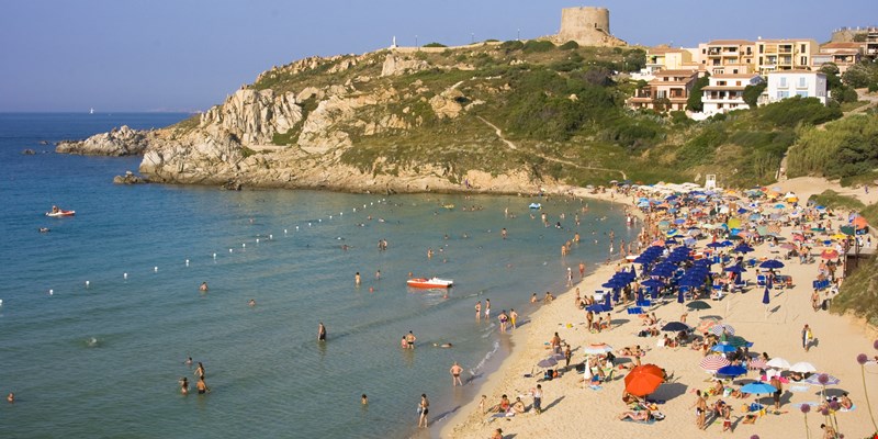 The Beach of St. Teresa in Summer - North Sardinia, Italy
