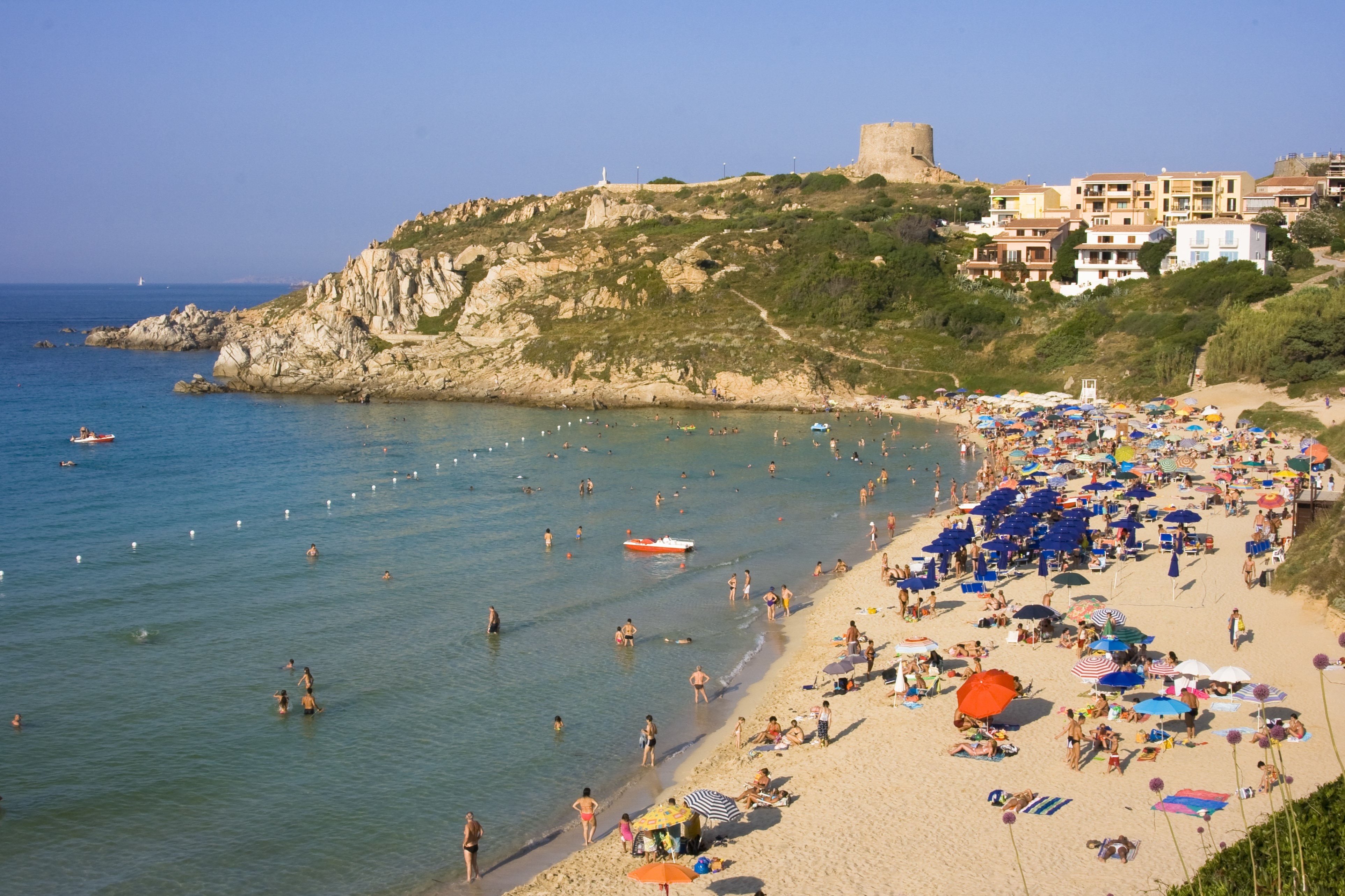 The Beach of St. Teresa in Summer - North Sardinia, Italy