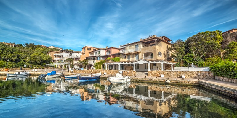 harbor in Porto Rotondo in Costa Smeralda, Sardinia