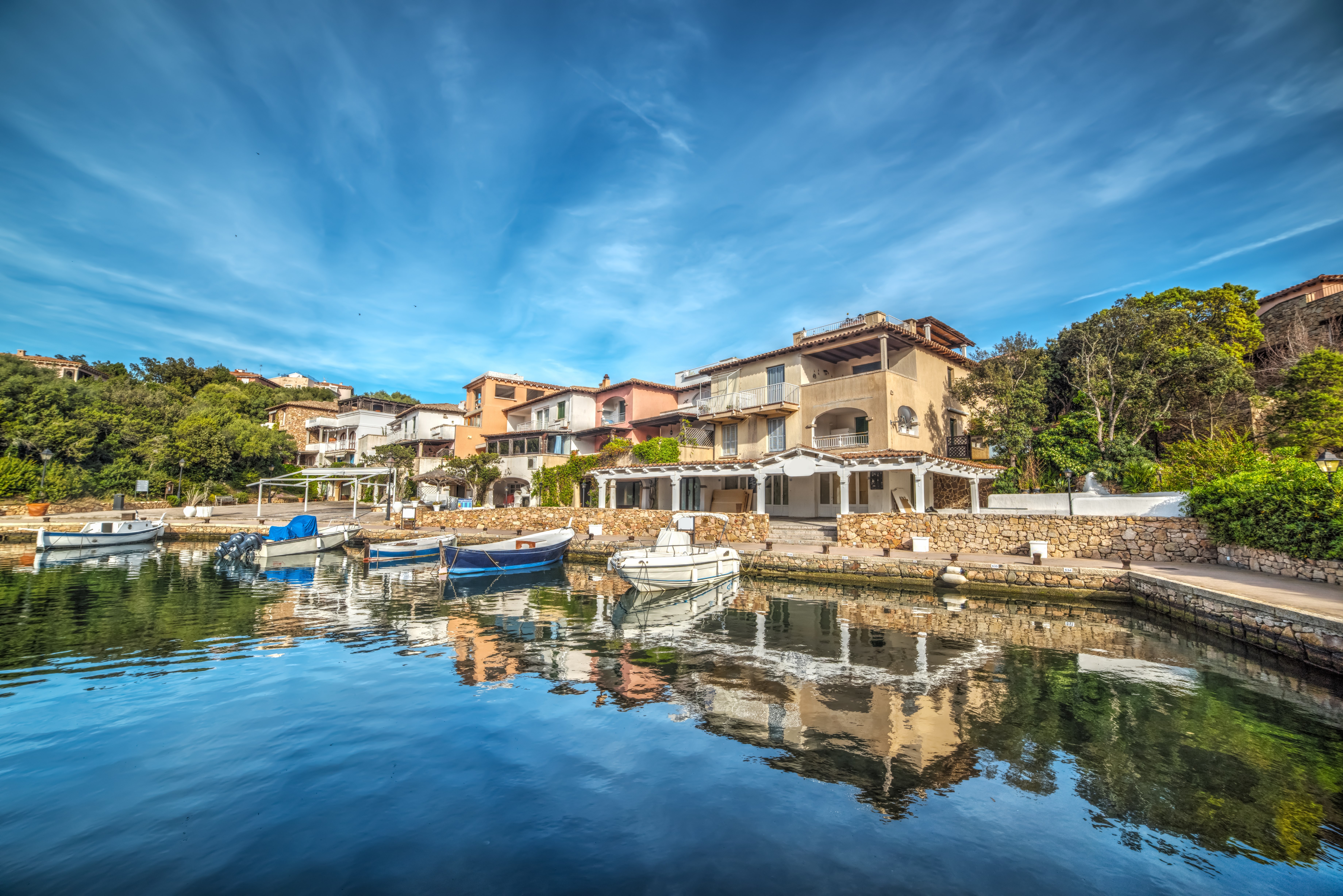 harbor in Porto Rotondo in Costa Smeralda, Sardinia