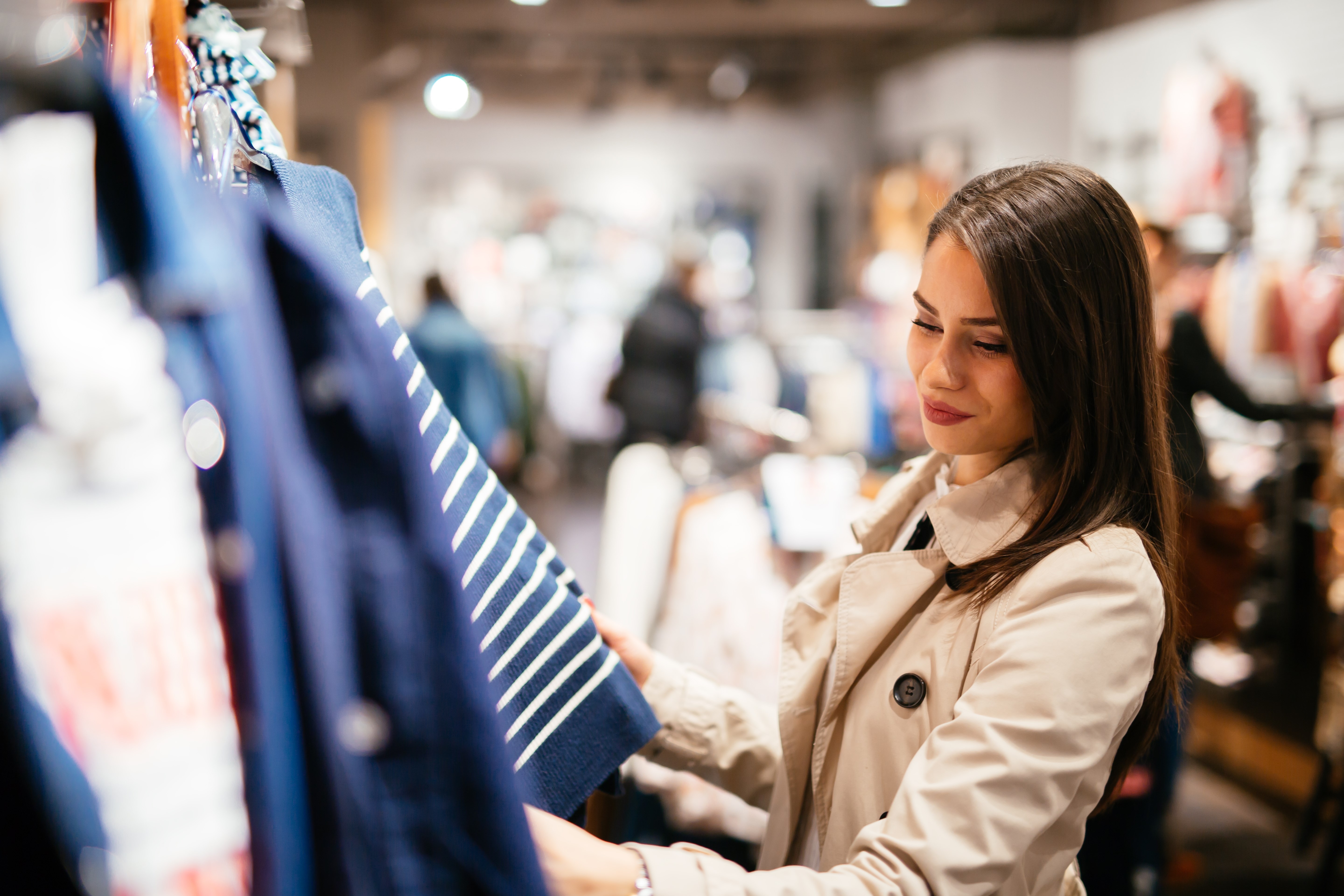 Girl in a shop
