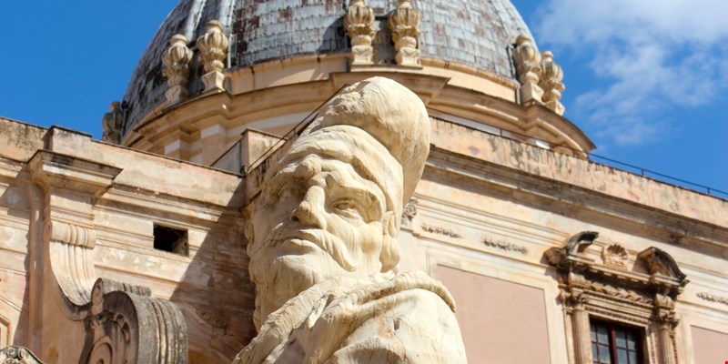 Majolica cloister of Santa Caterina in Palermo