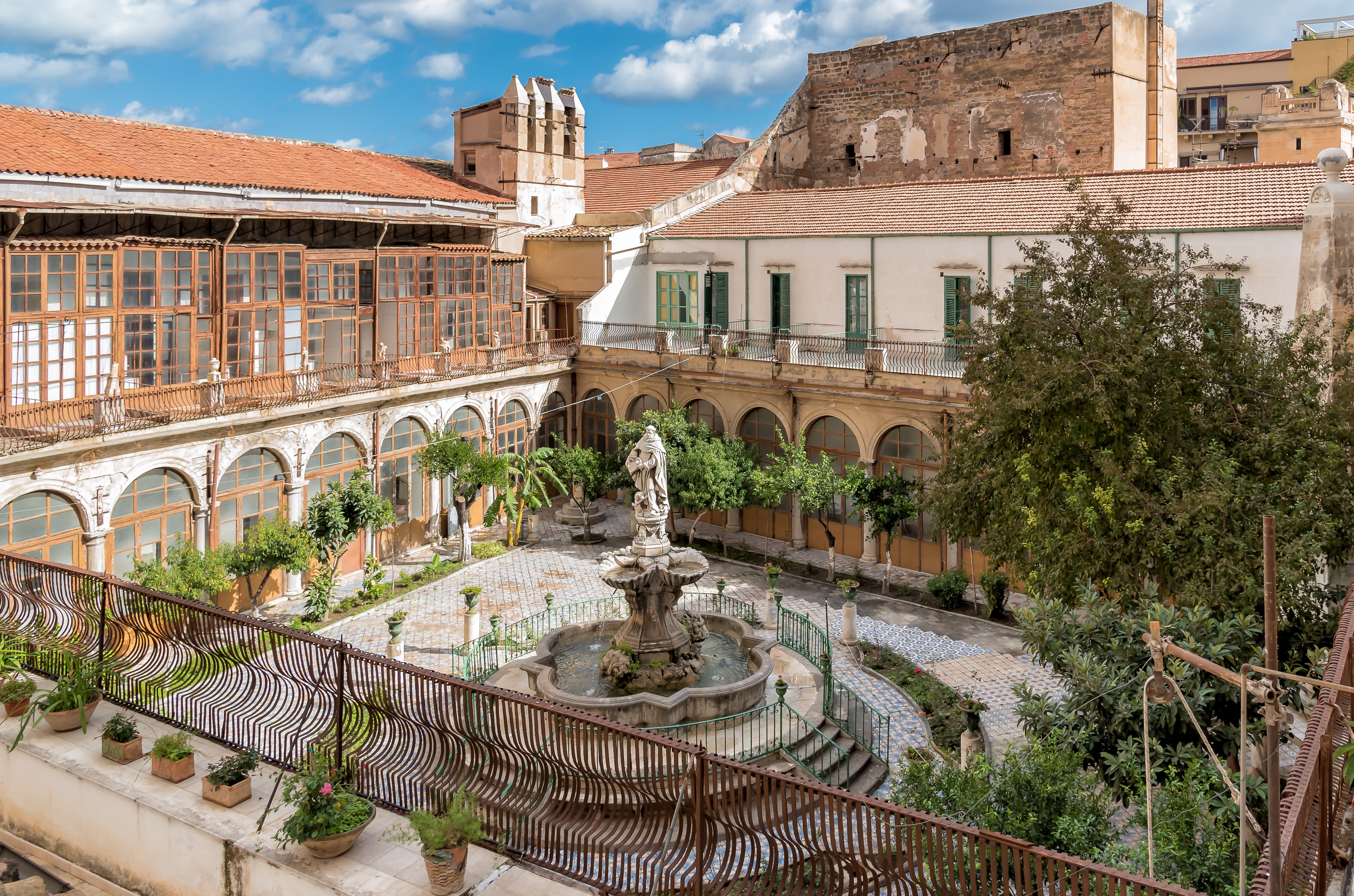 Majolica cloister of Santa Caterina in Palermo