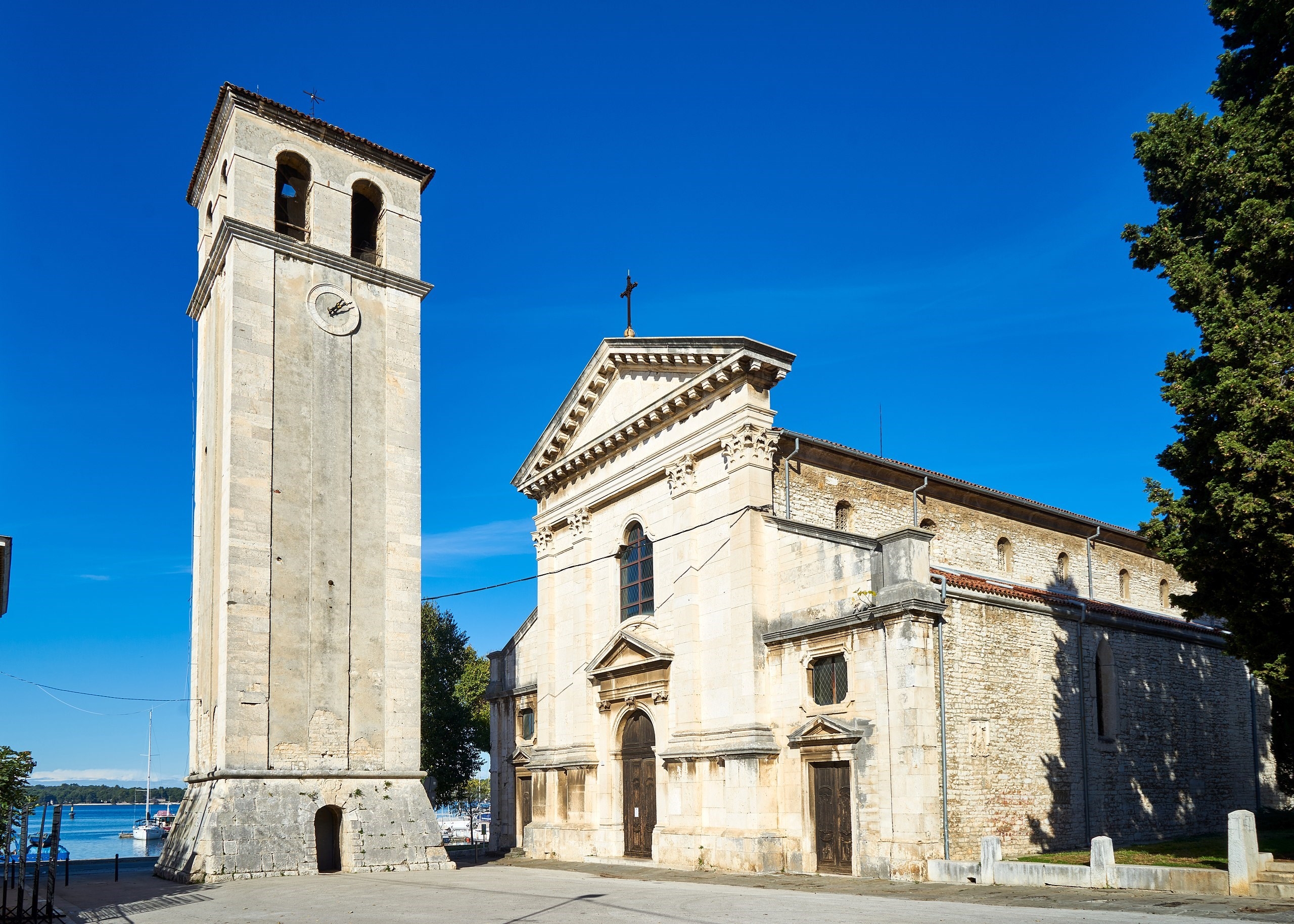 Cathedral of the Assumption of the Blessed Virgin Mary in Pula, view from the south