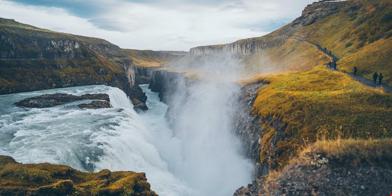 Gullfoss Waterfall in Iceland, Part of the Golden Circle