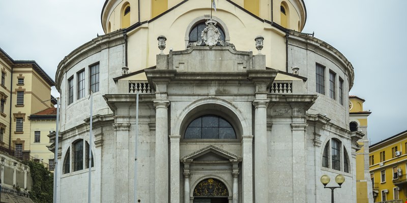 front of the St Vitus Cathedral in Rijeka , Croatia