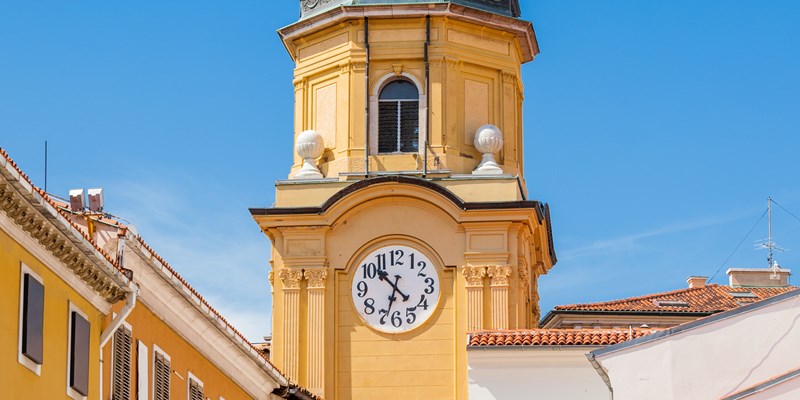 Clock tower in Rijeka, Croatia