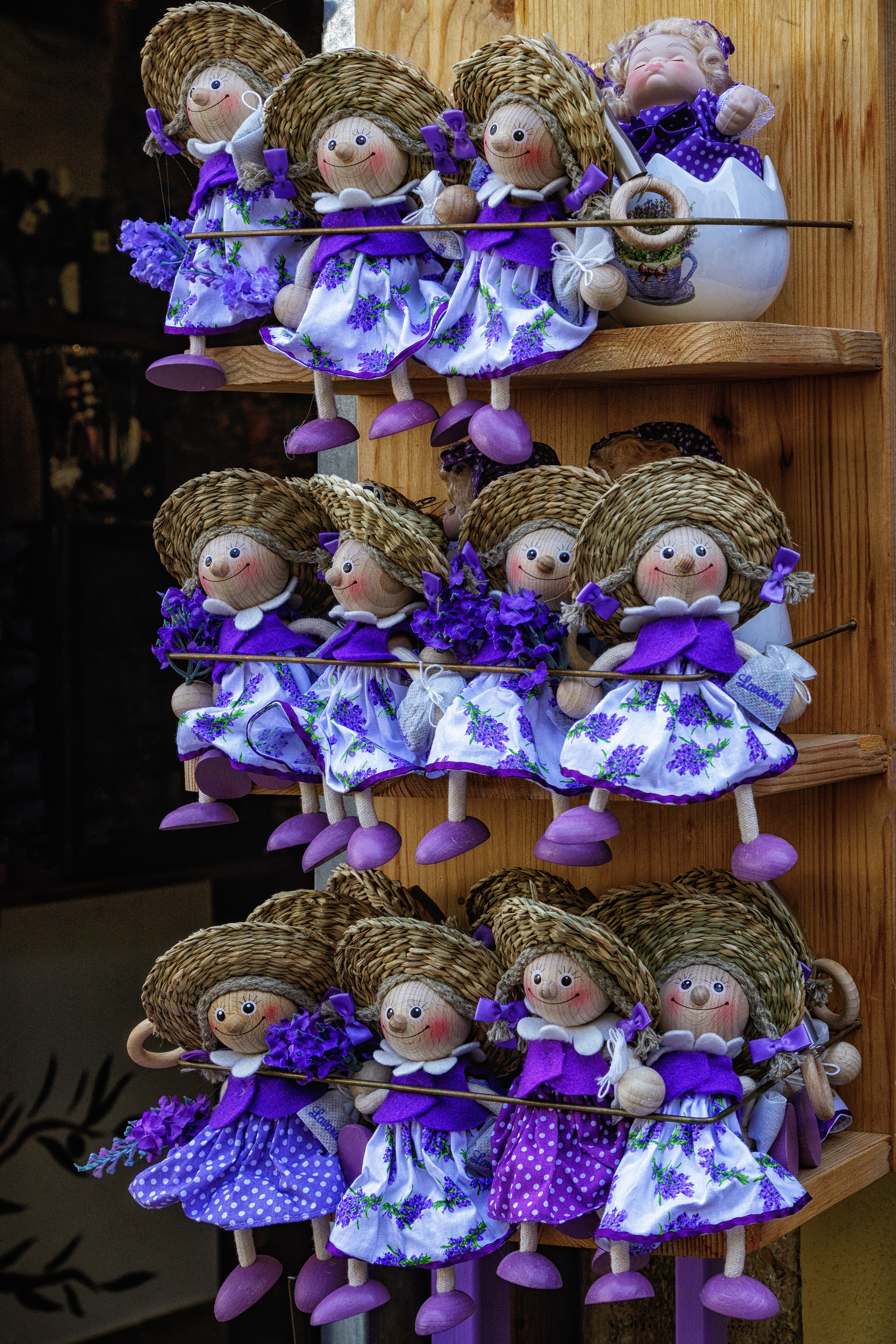 raditional dolls in Purpe dress with Lavender Fragrance