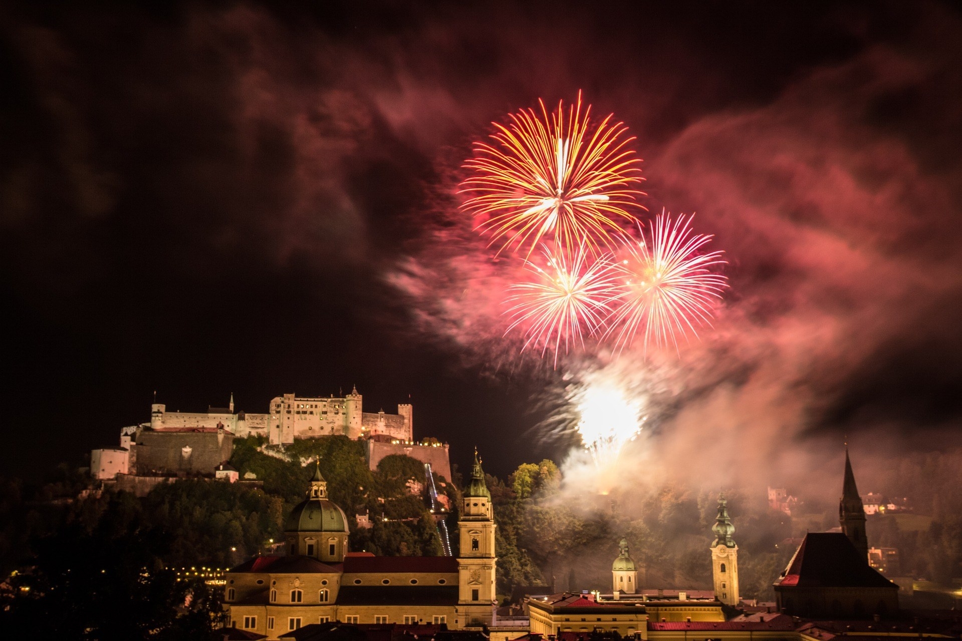 Fireworks at the Salzburg Festival