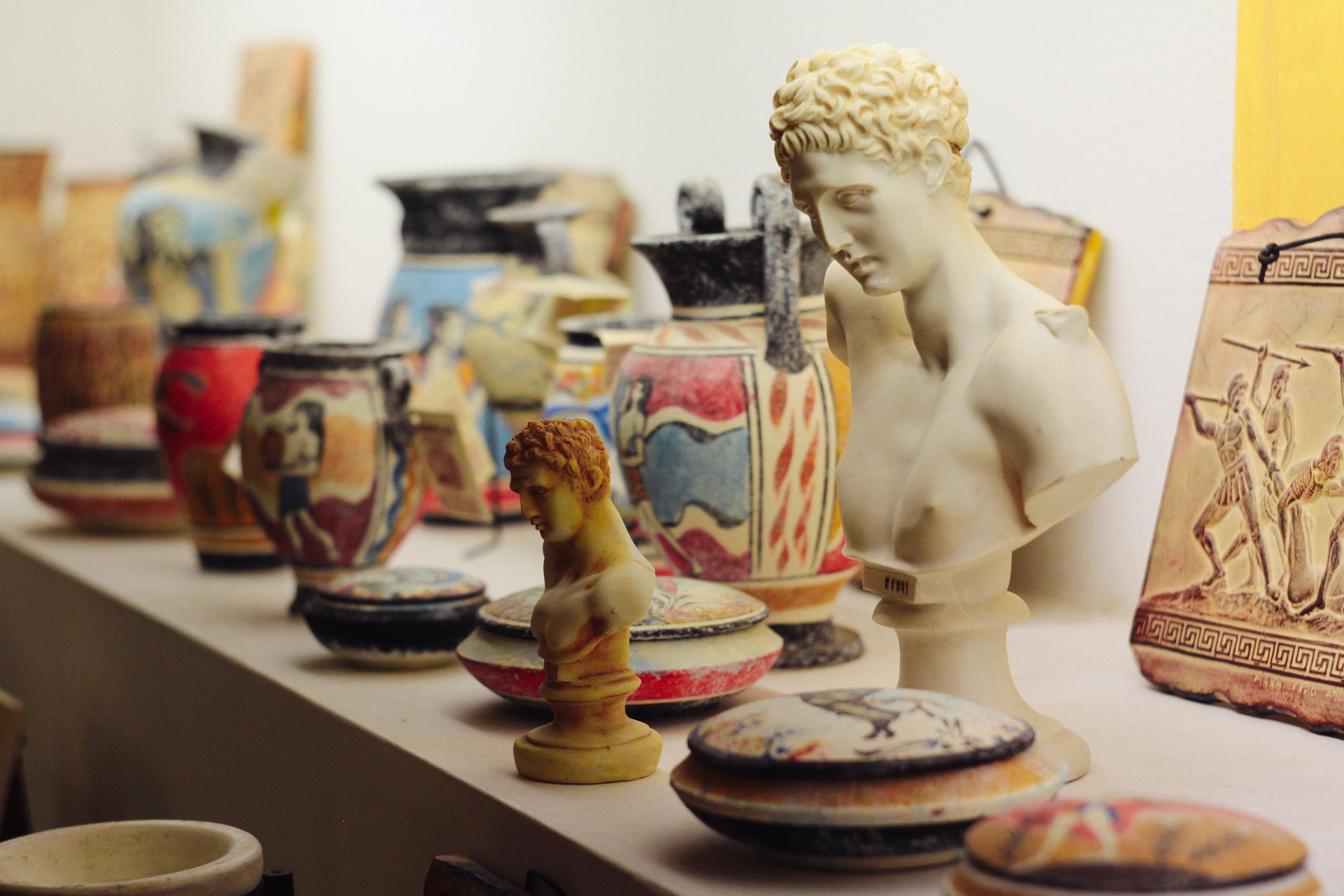 Sculpture and souvenirs in Greece