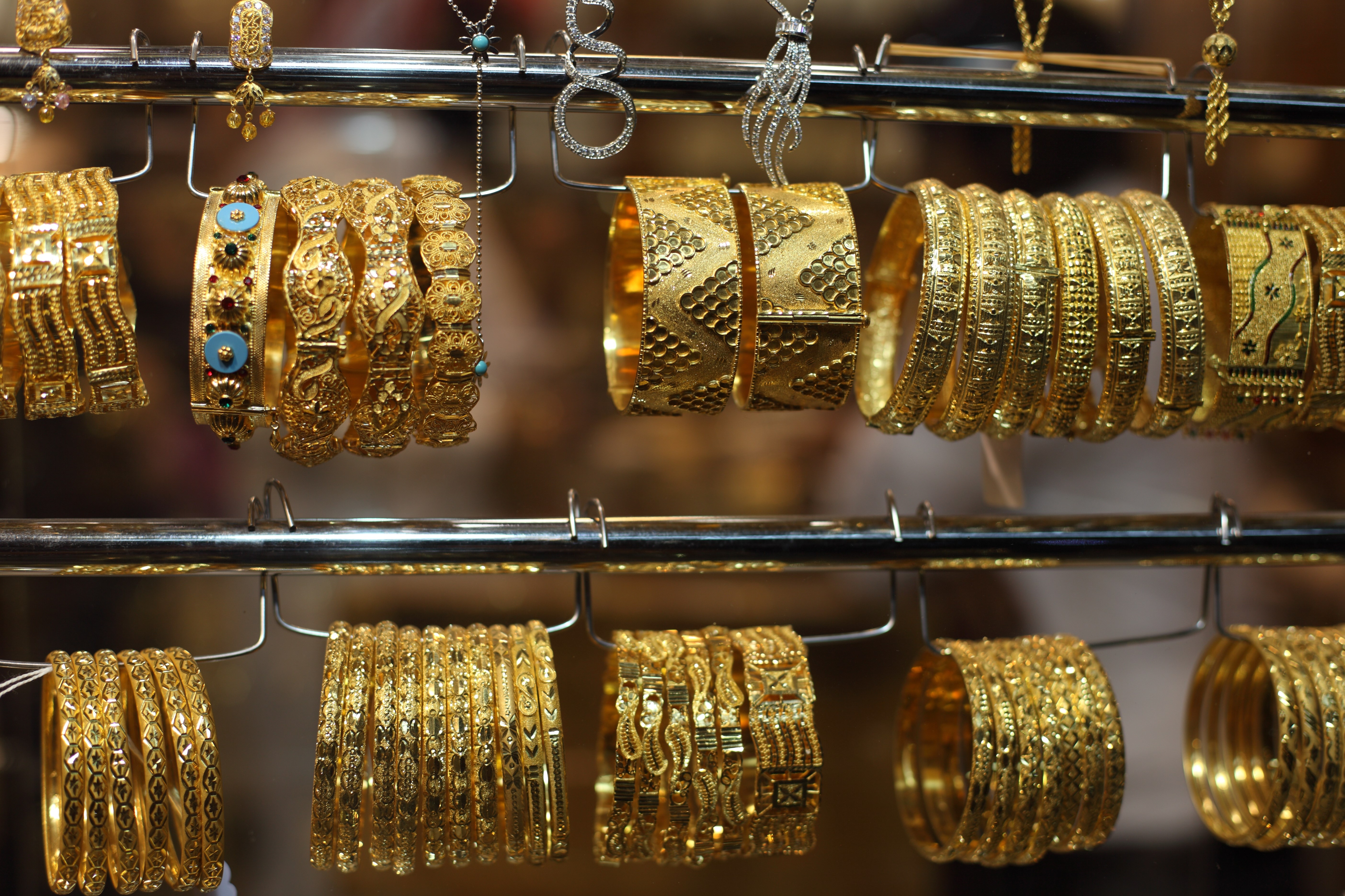 Gold bracelets