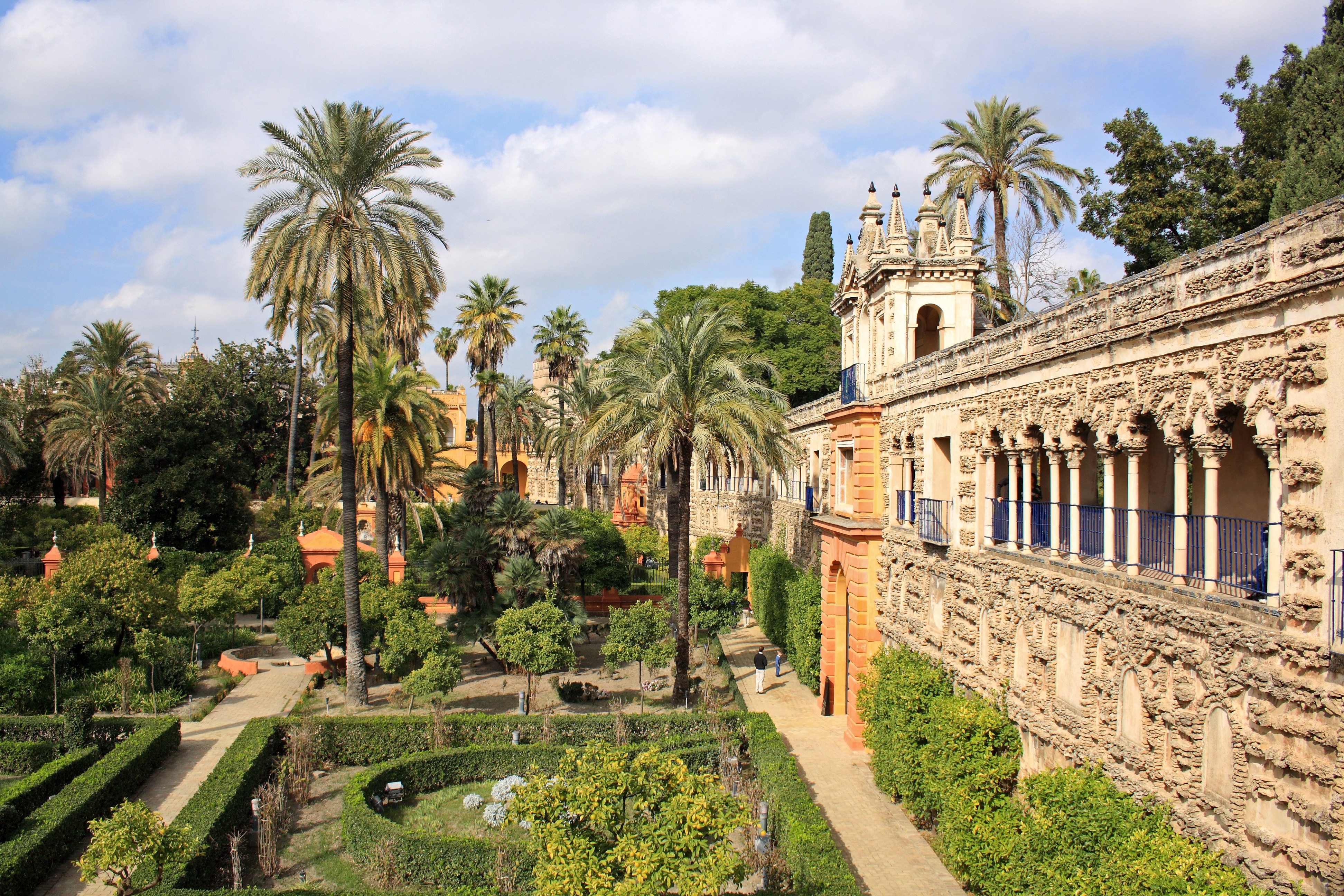 "Reales Alcazares" gardens in Seville