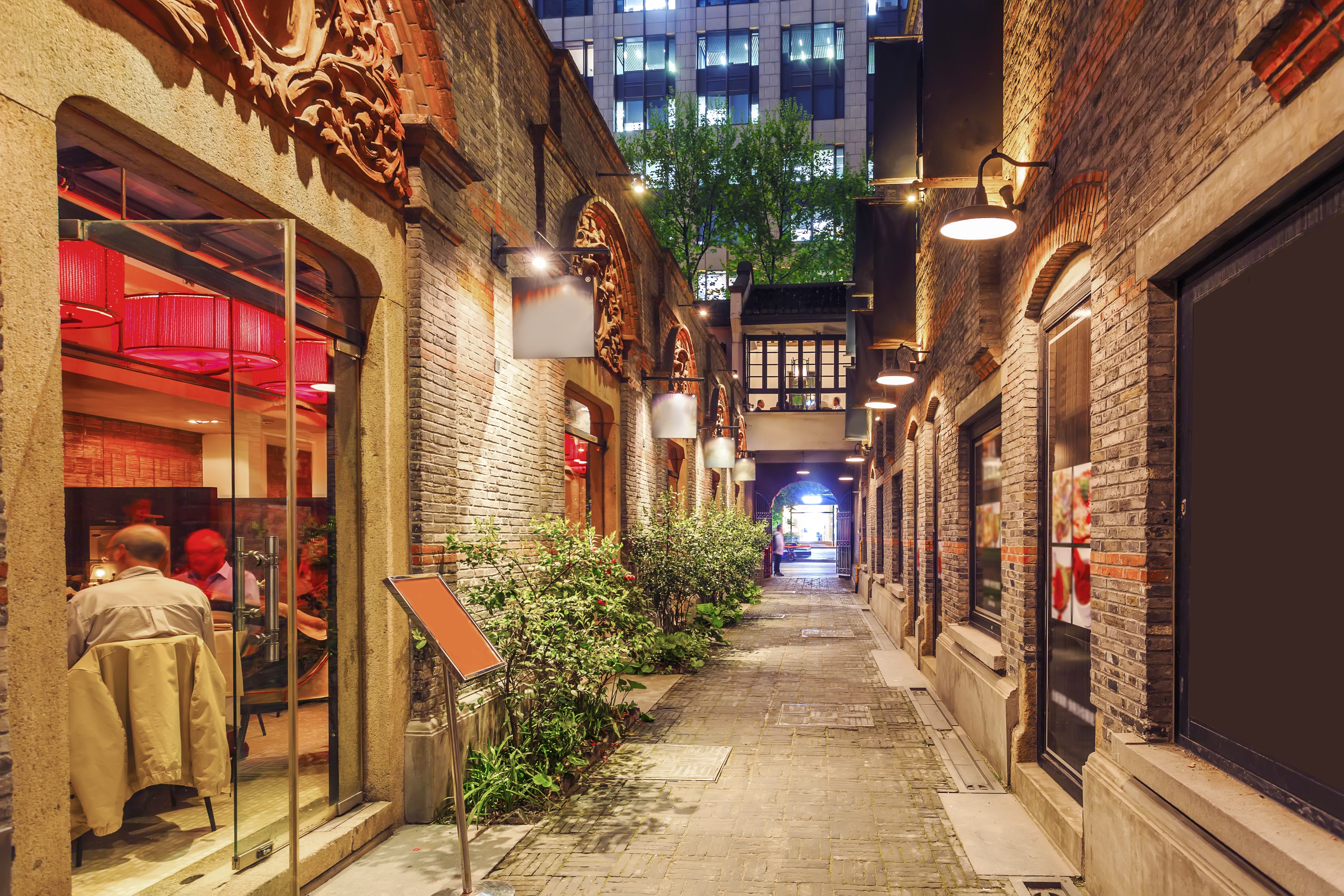 A corner of Shanghai Xintiandi tourist attraction