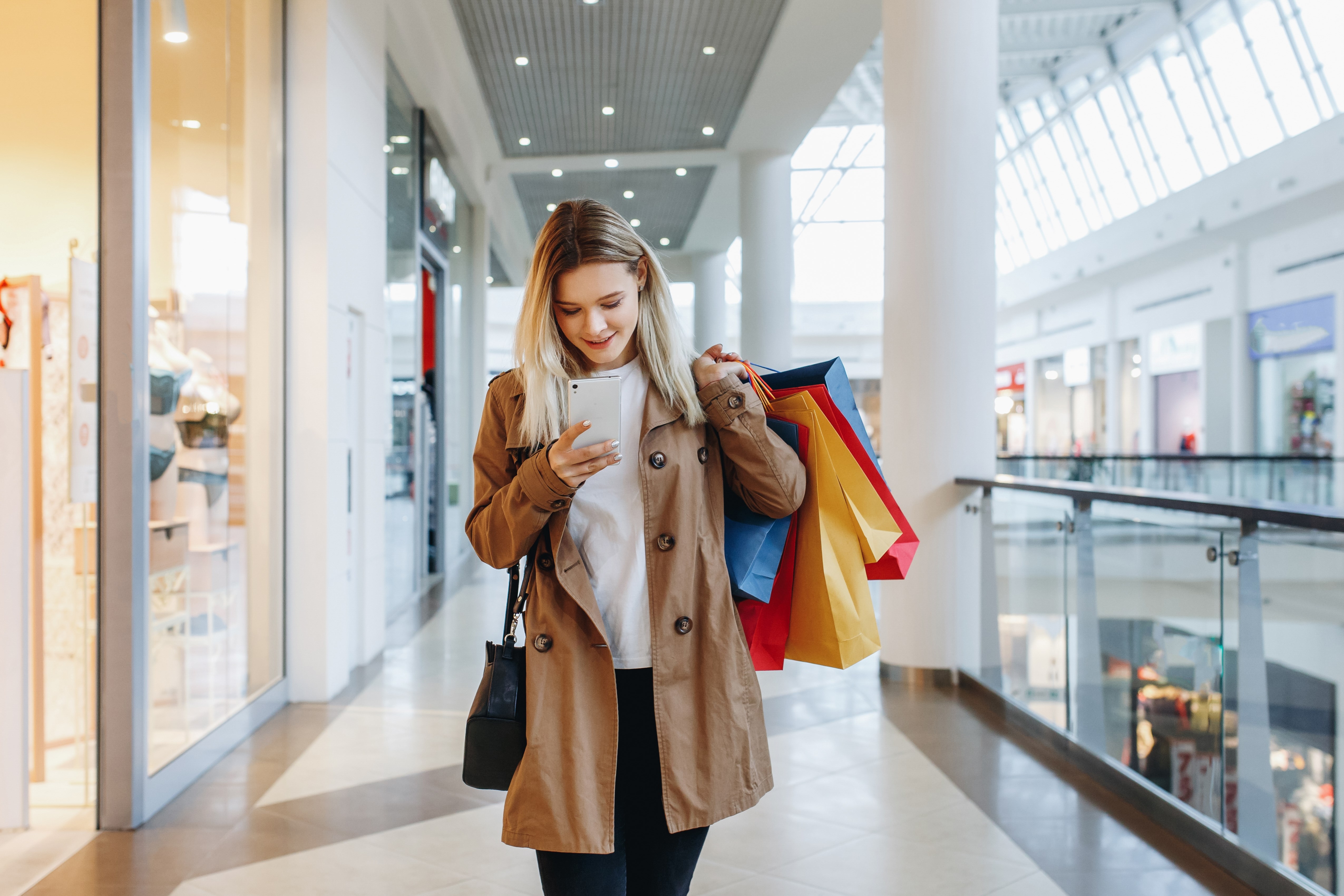Woman at the mall